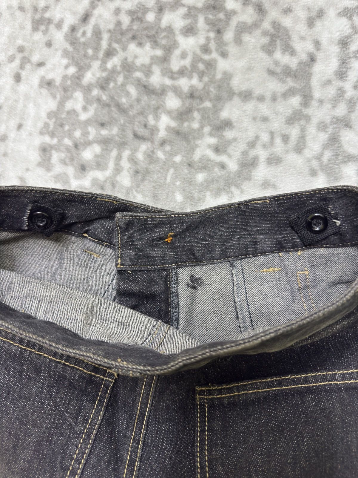 If Six Was Nine Vintage Punk Patchwork Denim Y2K Regular Fit Jeans Size US 26 / EU 42 - 15 Thumbnail