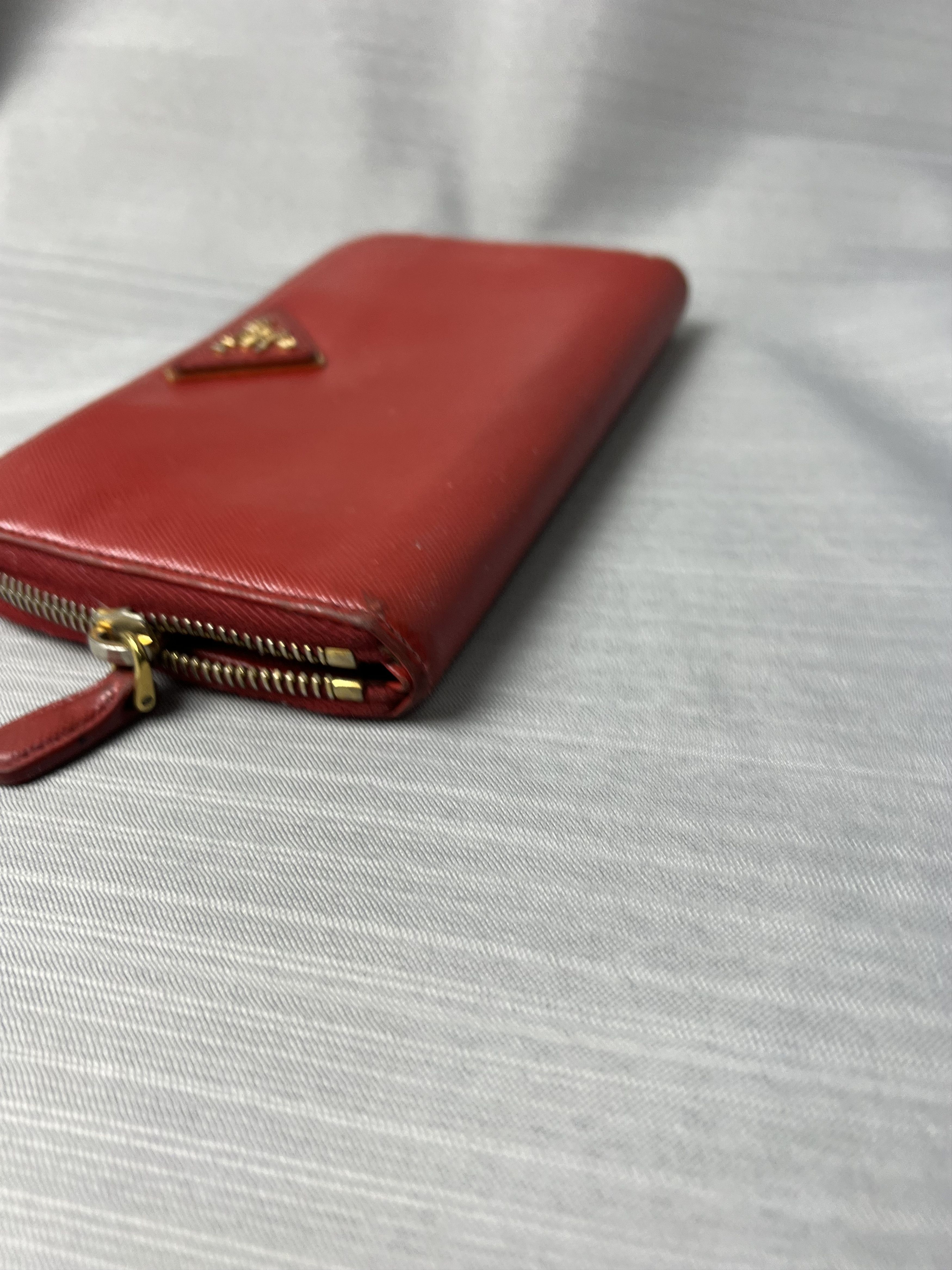 Prada Prada Saffiano Cuir Leather Wallet Size ONE SIZE - 4 Thumbnail