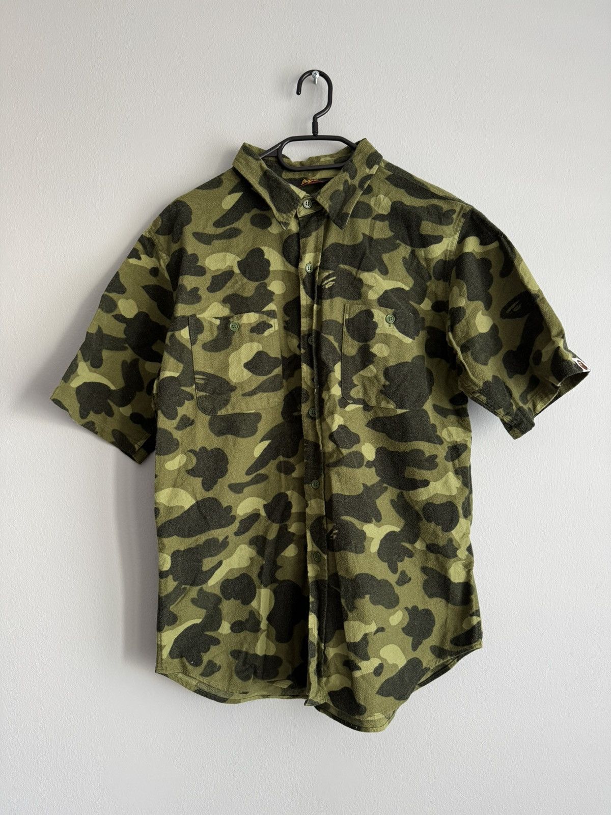 Bape A Bathing Ape Bape Camo Open Collar Shirt Size US L / EU 52-54 / 3 - 1 Thumbnail
