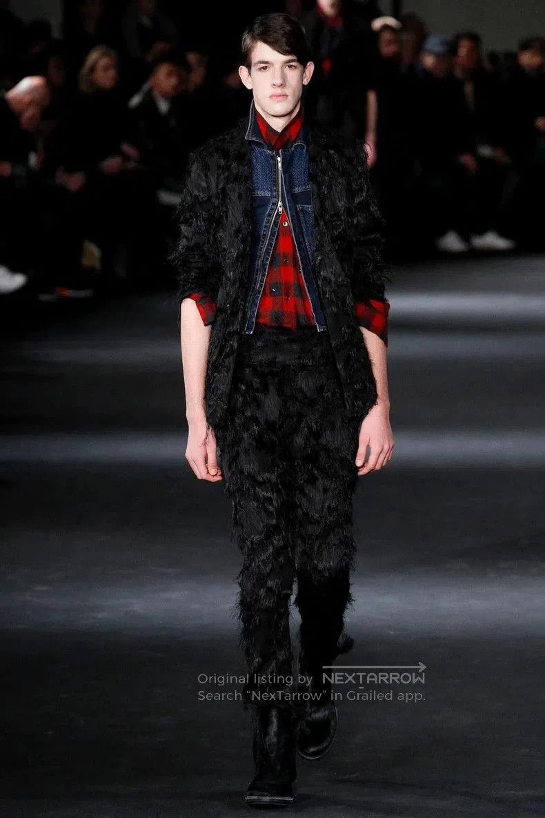 Ann Demeulemeester black silk textured blazer jacket . Size US M / EU 48-50 / 2 - 9 Thumbnail