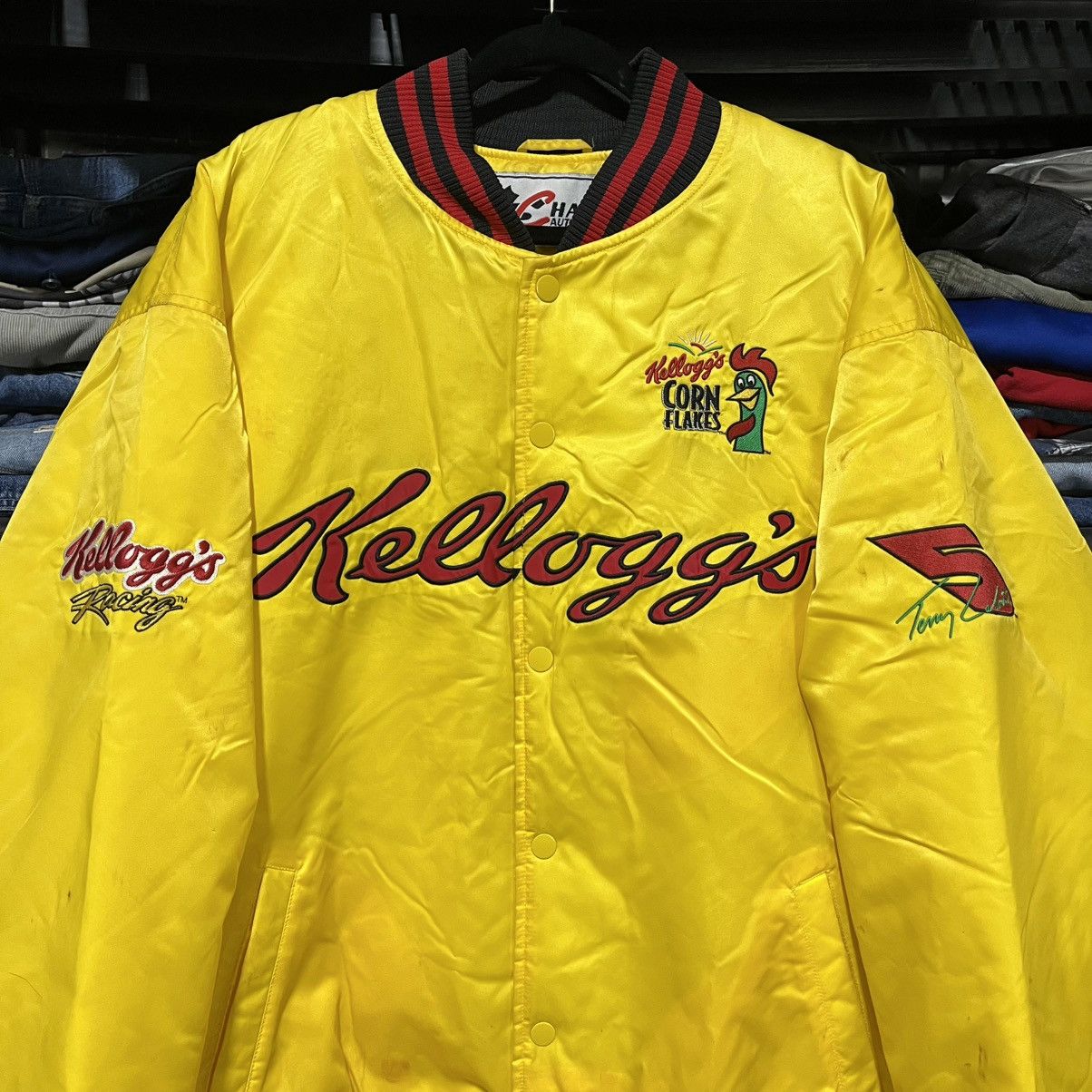 Chase Authentics VINTAGE 90s TERRY LABONTE KELLOGS RACING SATIN JACKET XXL Size US XXL / EU 58 / 5 - 3 Thumbnail