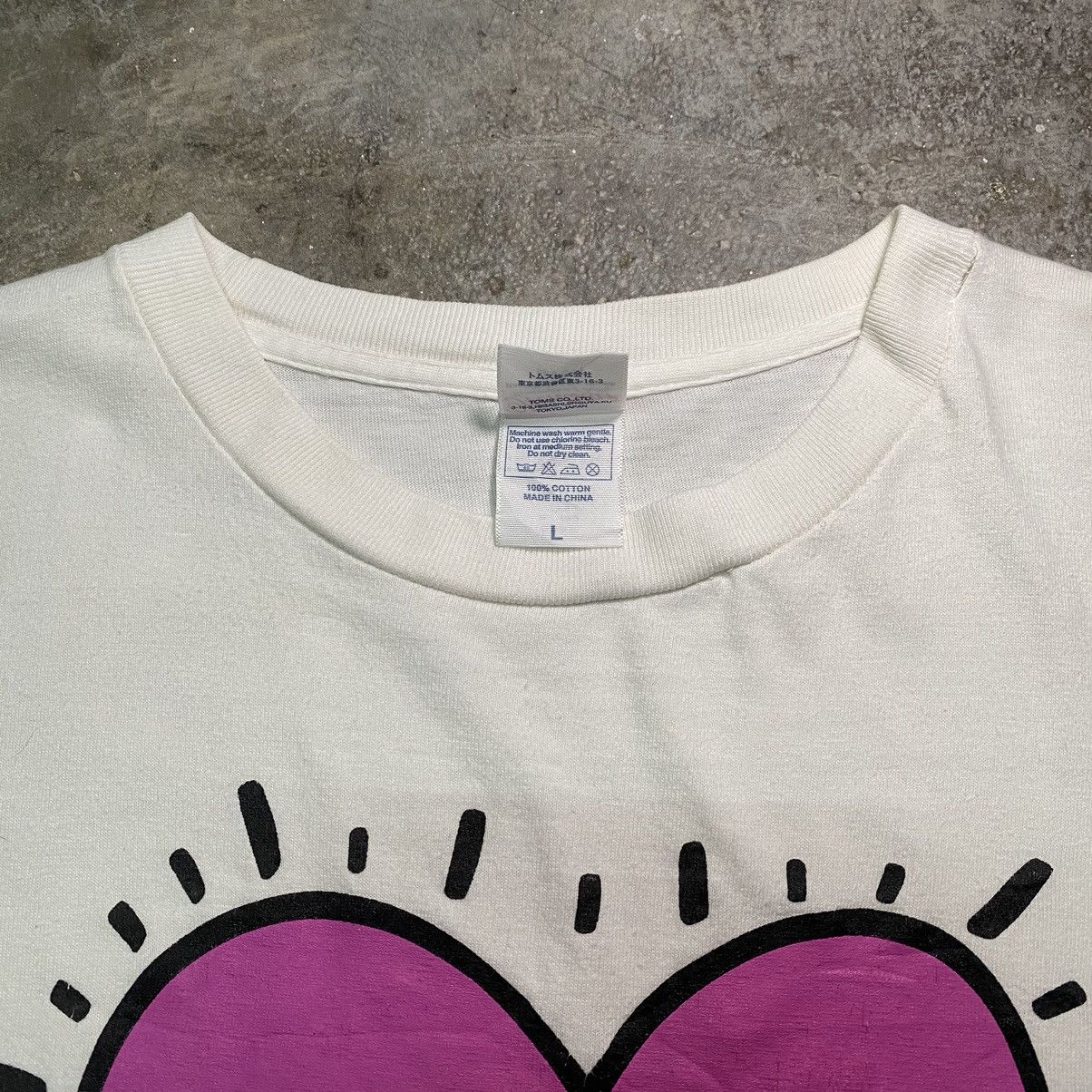 Jean-Michel Basquiat × Keith Haring RARE! Keith Haring x Jean-Michel Basquiat Art T Shirt Size US L / EU 52-54 / 3 - 3 Thumbnail