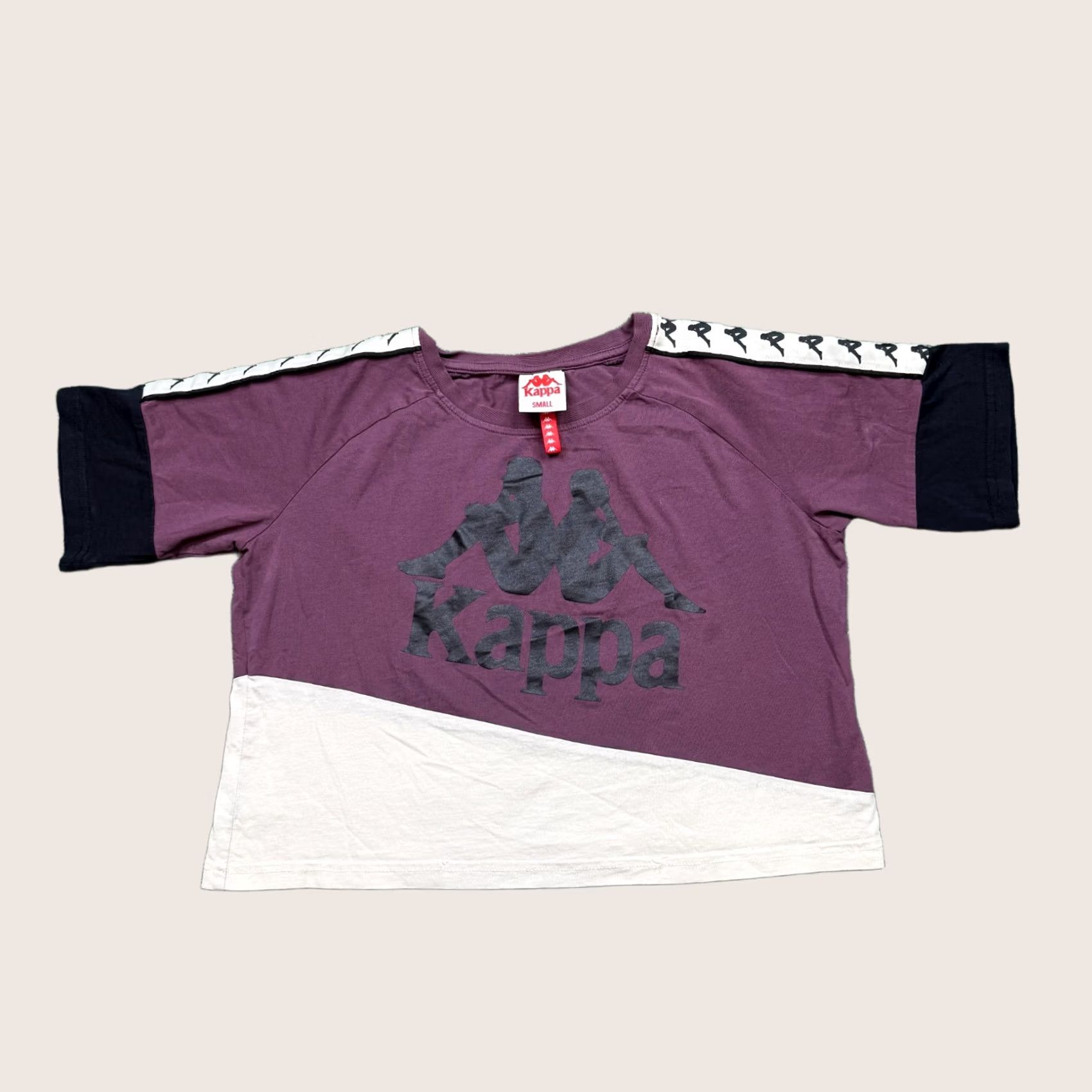 Kappa Kappa Shirt Womens S Red Size Maroon Short Sleeve Cropped Boxy Tee Casual Size S / US 4 / IT 40 - 1 Thumbnail