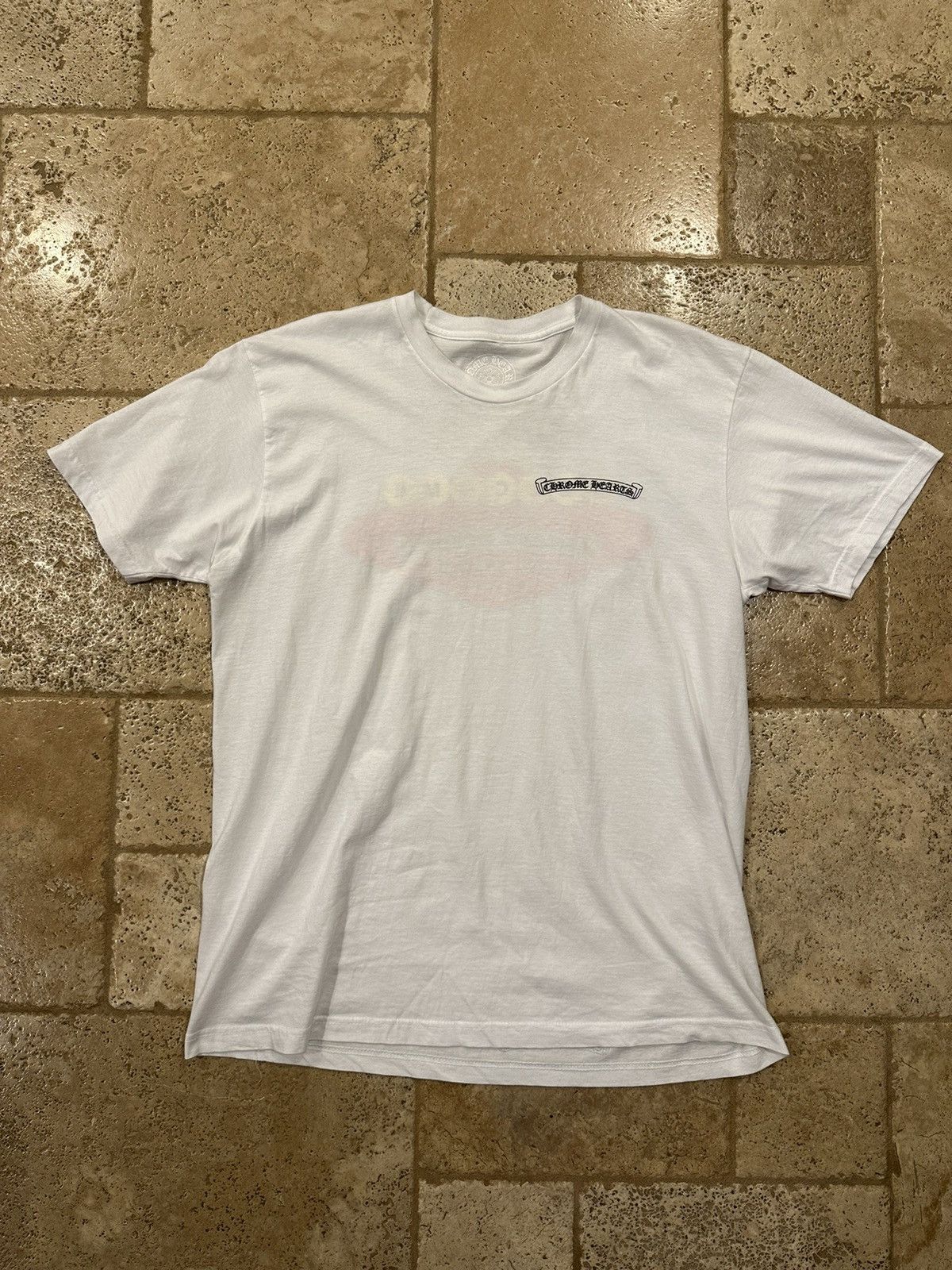 Chrome Hearts Chrome Hearts Welcome to Las Vegas Scroll Logo White Tee Size US XL / EU 56 / 4 - 3 Thumbnail