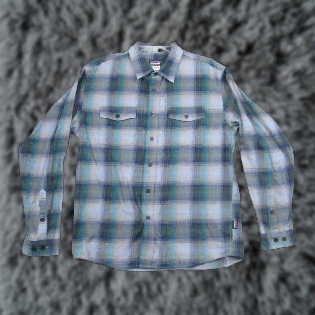 Vintage Kuhl The Law Flannel Shirt Plaid Blue Men's Medium Long Sleeve Shirt M Blue Plaid Logo Button-Up Casual Size US M / EU 48-50 / 2 - 1 Thumbnail