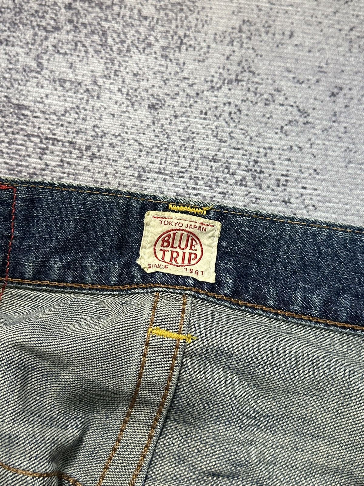 Edwin 2000s Flare Edwin Blue Trip Mud Wash Buckle Back Denim Jeans Size US 29 - 11 Thumbnail