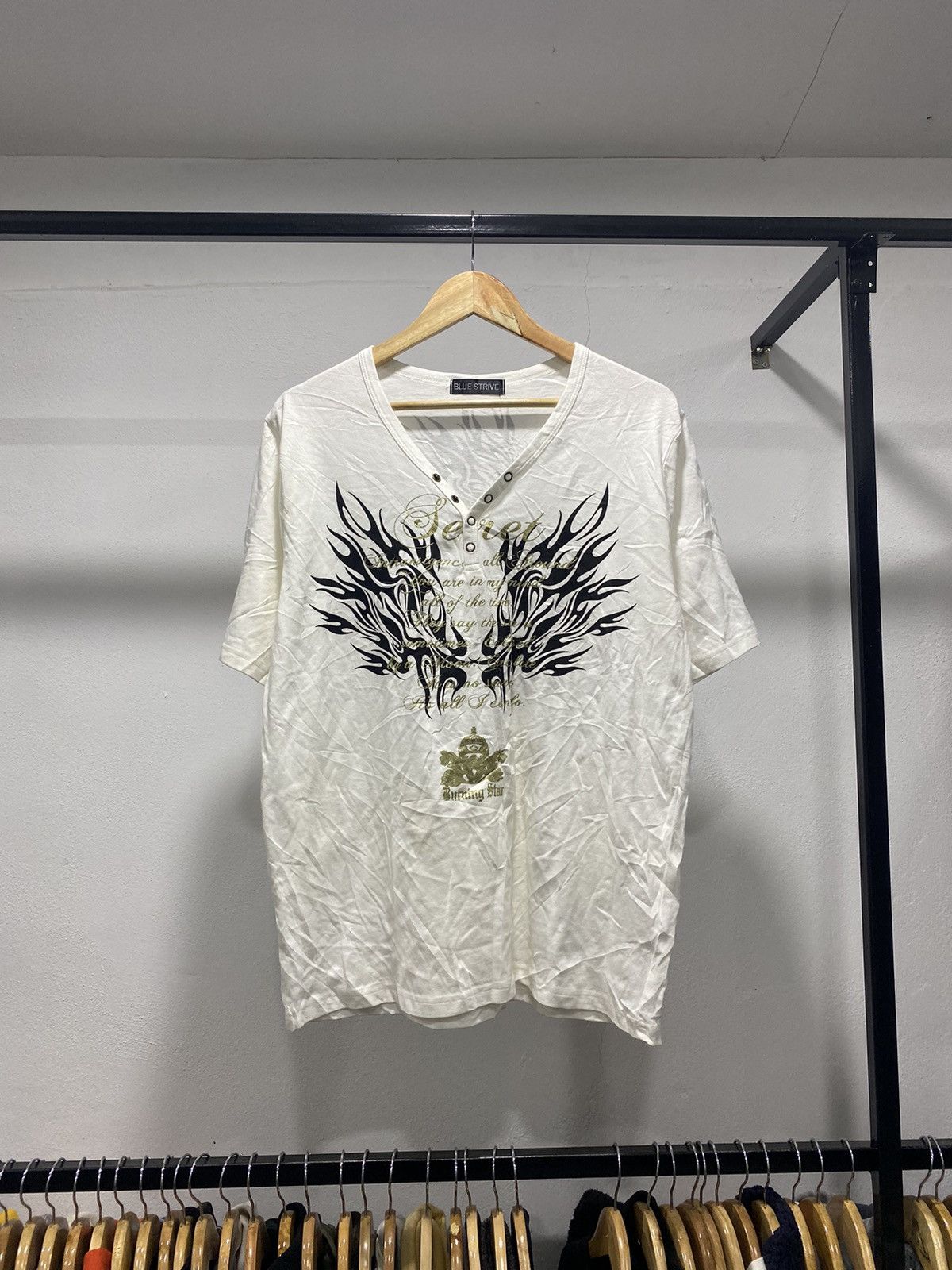 Hysteric Glamour Sick☠️ Strive Poem Flame y2k Punk Grunge Lgb Size US L / EU 52-54 / 3 - 1 Thumbnail
