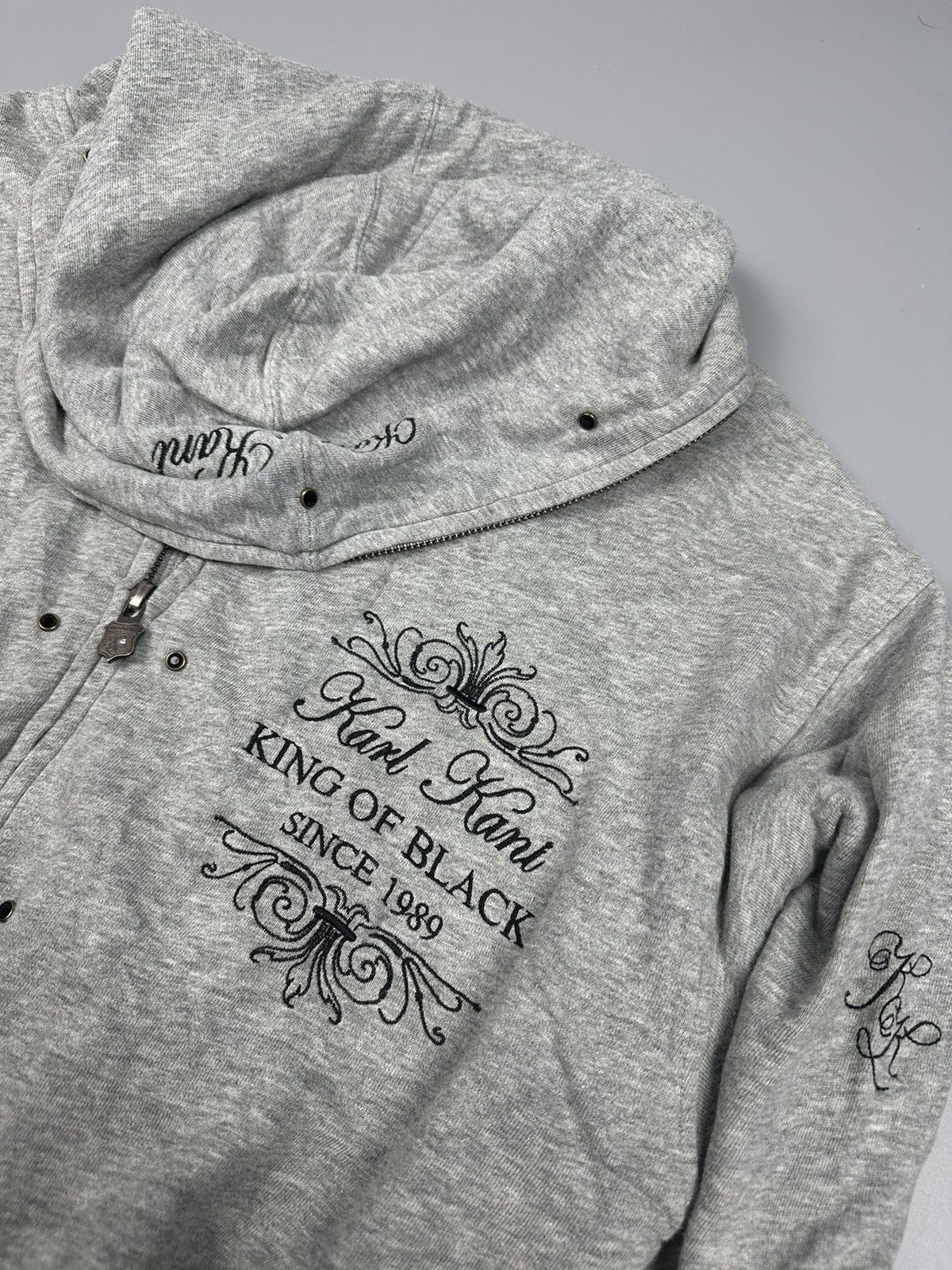 Karl Kani Karl Kani King Of Black Diamond Full Zipper Hoodie Size US L / EU 52-54 / 3 - 8 Thumbnail