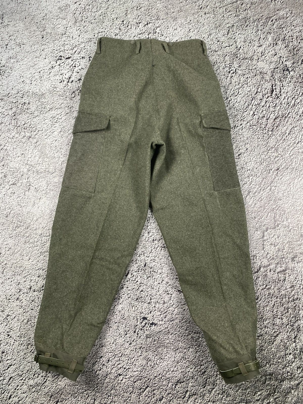 Vintage Vintage 80s cargo wool pants military style streetwear Size US 30 / EU 46 - 6 Thumbnail