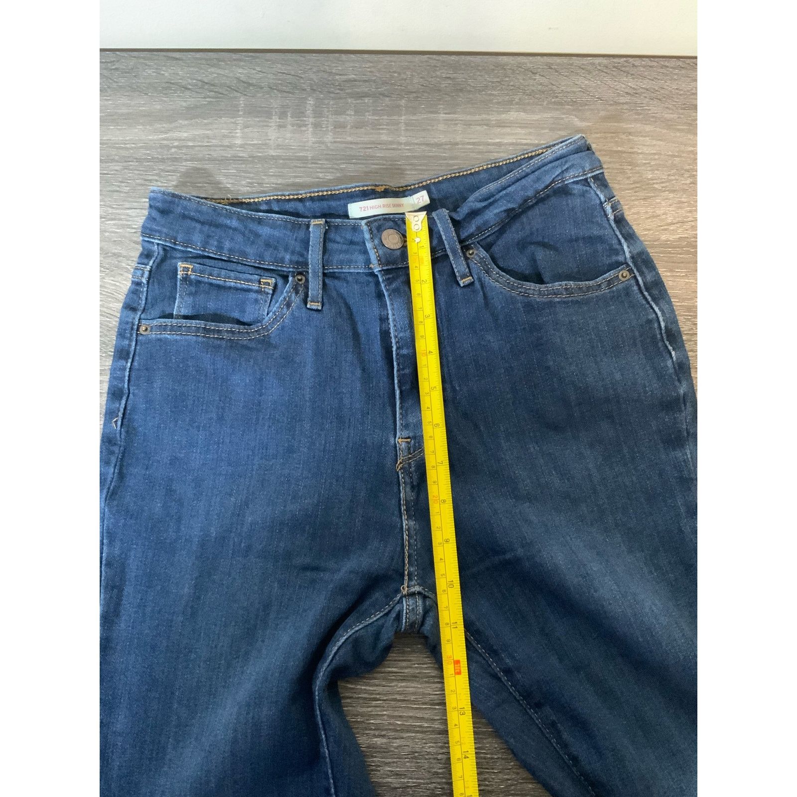 Levi's Levi’s 721 High Rise Skinny Jeans Denim Pants Women’s 27 Size 27" / US 4 / IT 40 - 9 Thumbnail