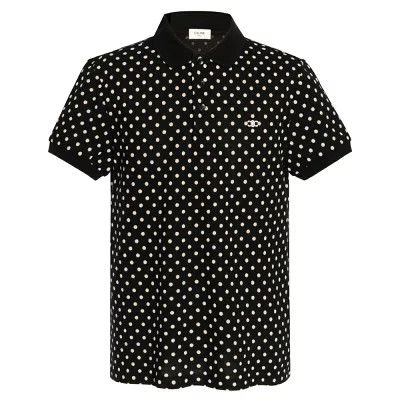 Celine CELIN unisex white dot polo T-shirt size L Size US L / EU 52-54 / 3 - 1 Thumbnail