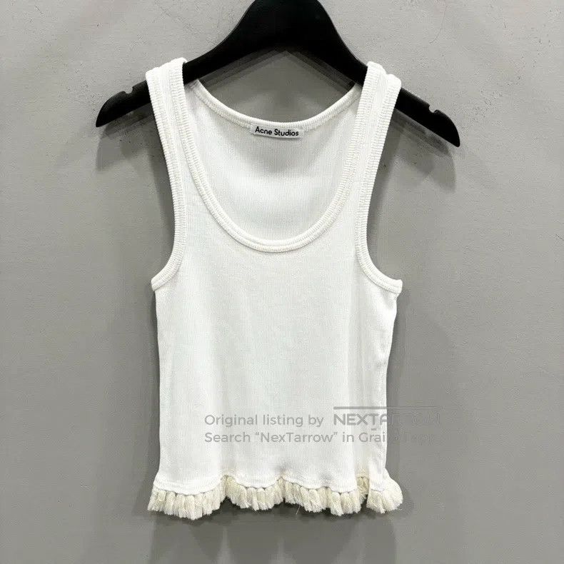 Acne Studios Acne Studios Knit Sleeveless Fringe Vest + Skirt Size XS / US 0-2 / IT 36-38 - 1 Thumbnail