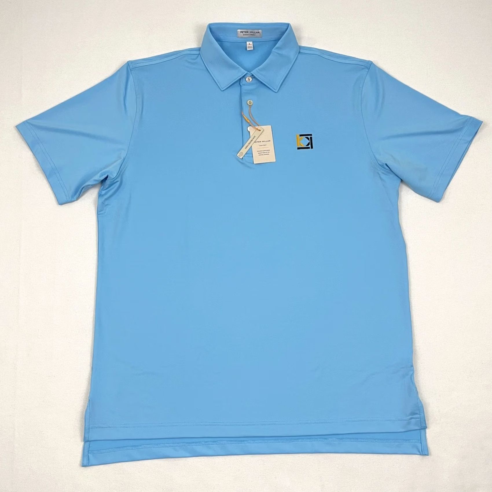Peter Millar Peter Millar Summer Comfort Polo Shirt Mens L Blue Athletic Golf Preppy NEW Size US L / EU 52-54 / 3 - 3 Thumbnail
