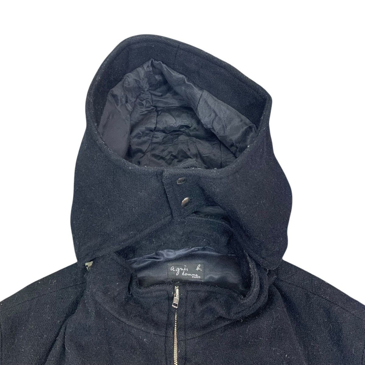 agnes b. VINTAGE AGNES B ZIPPER HOODIE BLACK JACKET Size US M / EU 48-50 / 2 - 7 Thumbnail