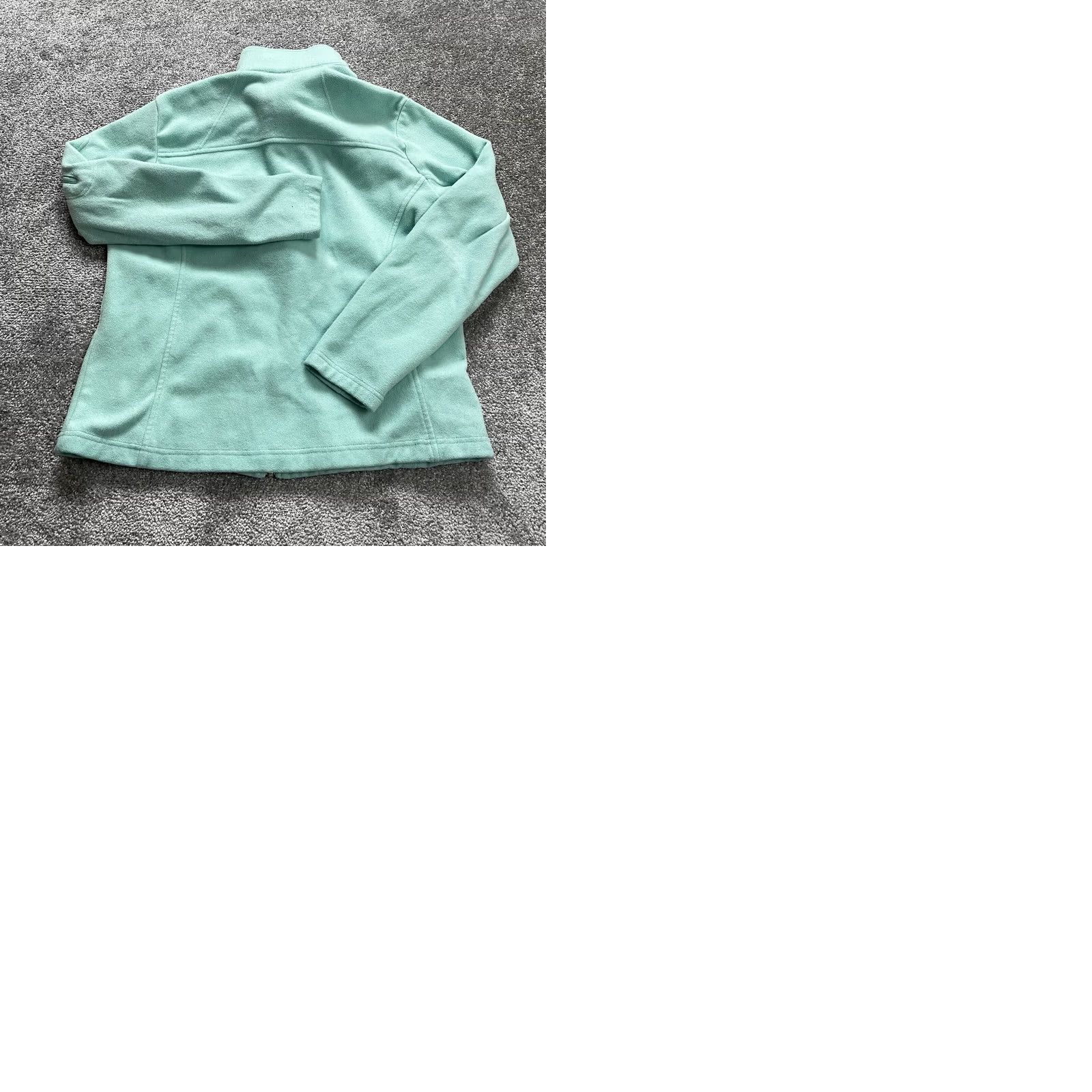 Vintage Columbia Jacket Womens XL Light Blue Full Zip Pockets Soft Fleece Outdoor Ladies Size XL / US 12-14 / IT 48-50 - 9 Thumbnail