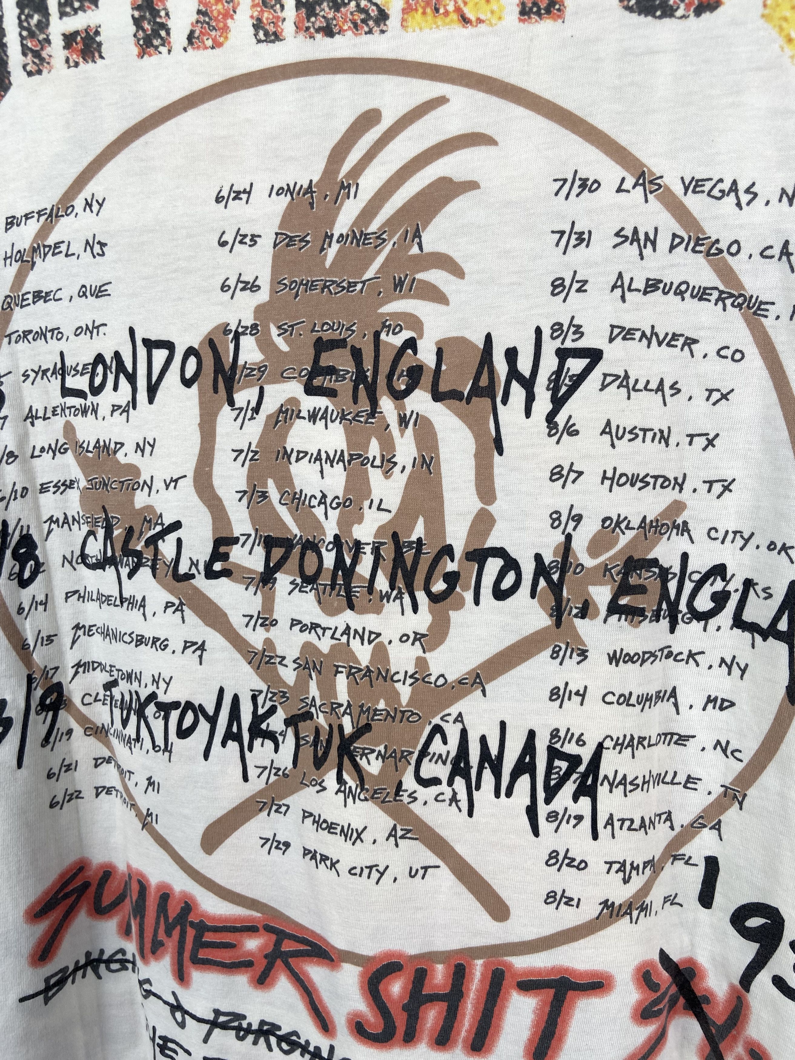 Band Tees × Rap Tees × Vintage METALLICA LIVESHIT TOUR 1995 Size US XL / EU 56 / 4 - 4 Thumbnail