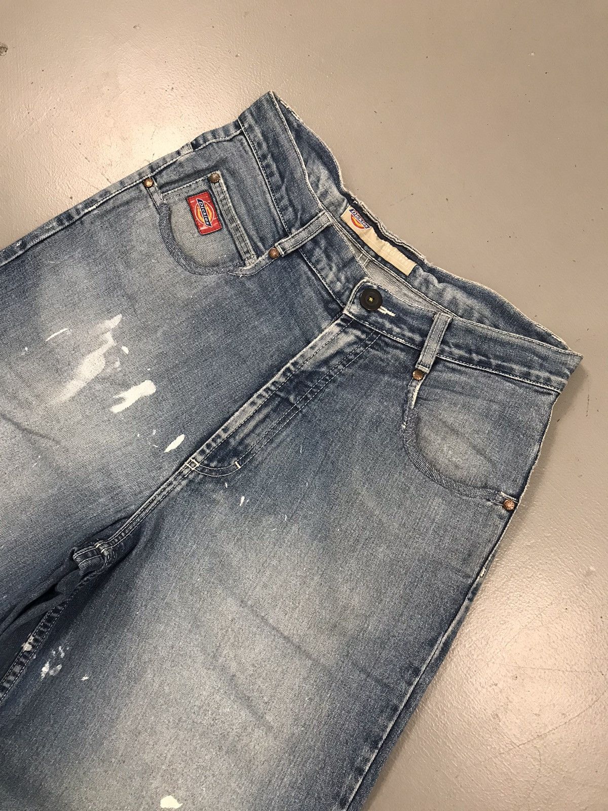 Dickies × Vintage Vintage dickies spell out embroidered denim Size US 33 - 5 Thumbnail