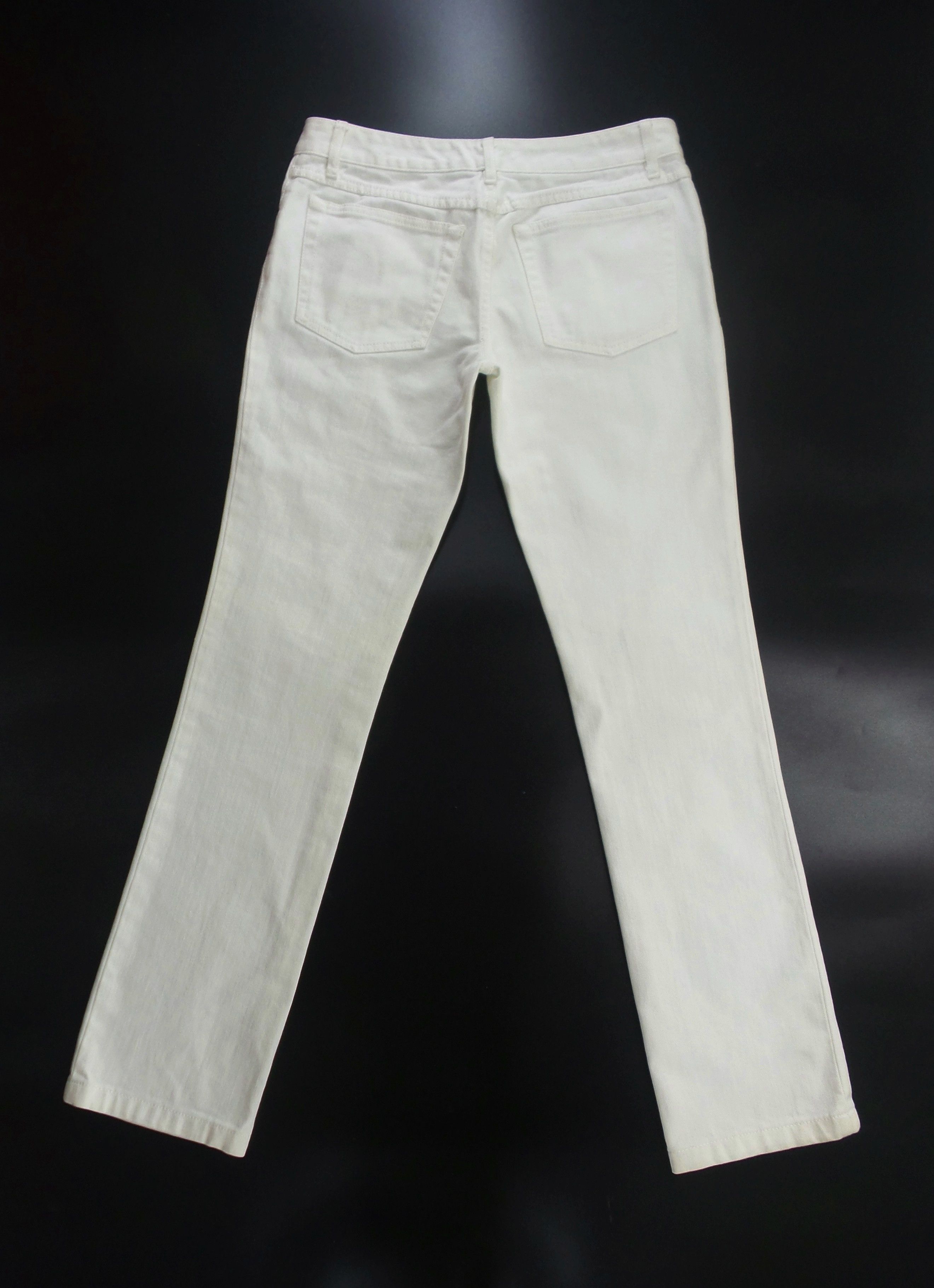 Gucci FOR HER Gucci Italy Plain White Jeans W15xL39 Size 30" / US 8 / IT 44 - 12 Thumbnail