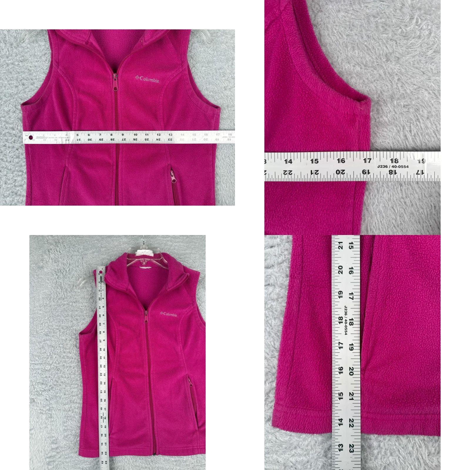 Pinko VINTAGE Columbia Vest Women XS Pink Fleece Polyester Full Zip Walking Golf Size S / US 4 / IT 40 - 8 Thumbnail
