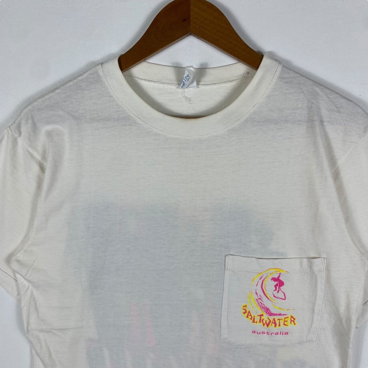 Other Vintage 90's SALTWATER AUSTRALIA No Boundaries Surf Gear Tee Size US M / EU 48-50 / 2 - 4 Thumbnail