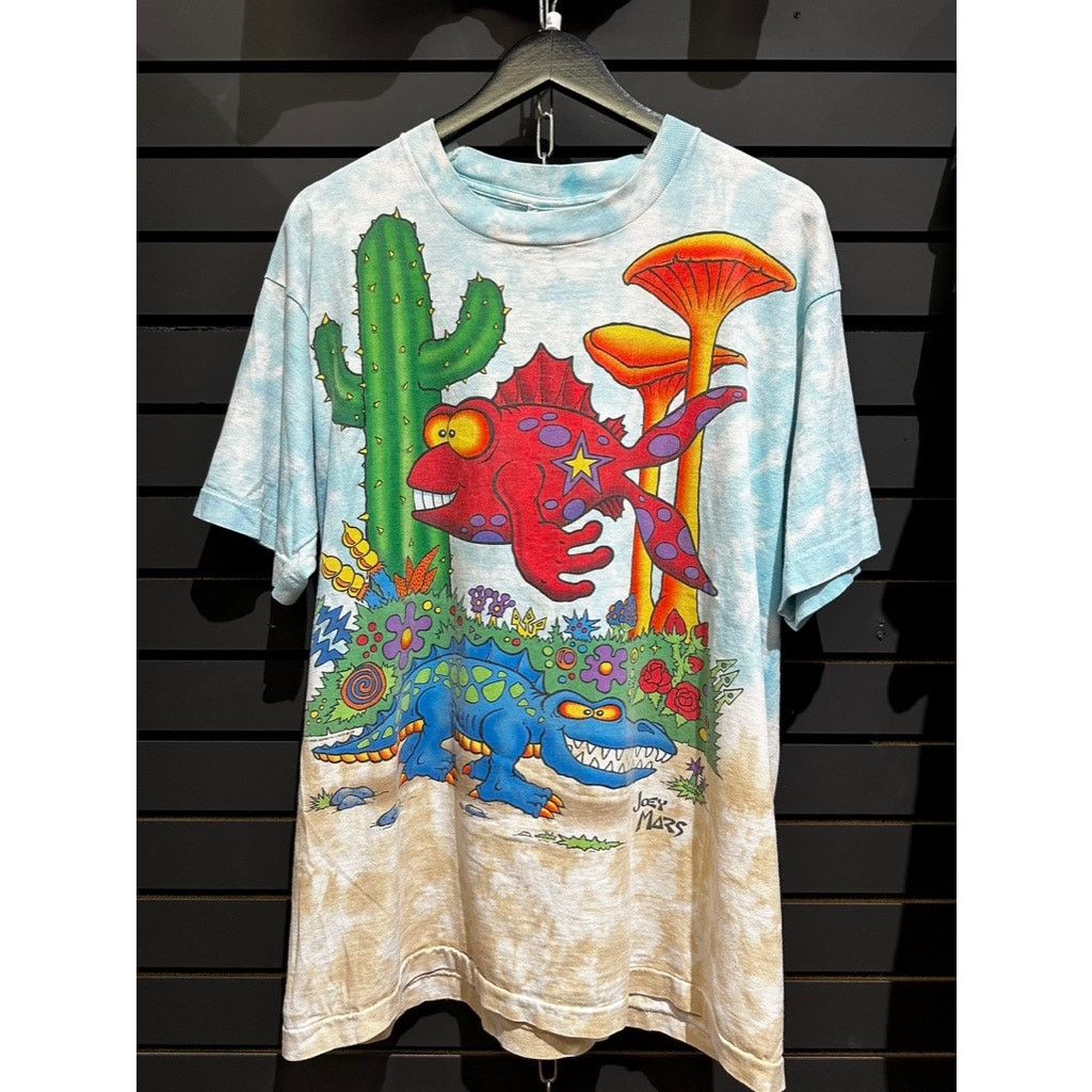 90s Joey Mars Paleon Rainforest Liquid Blue Vintage Shirt