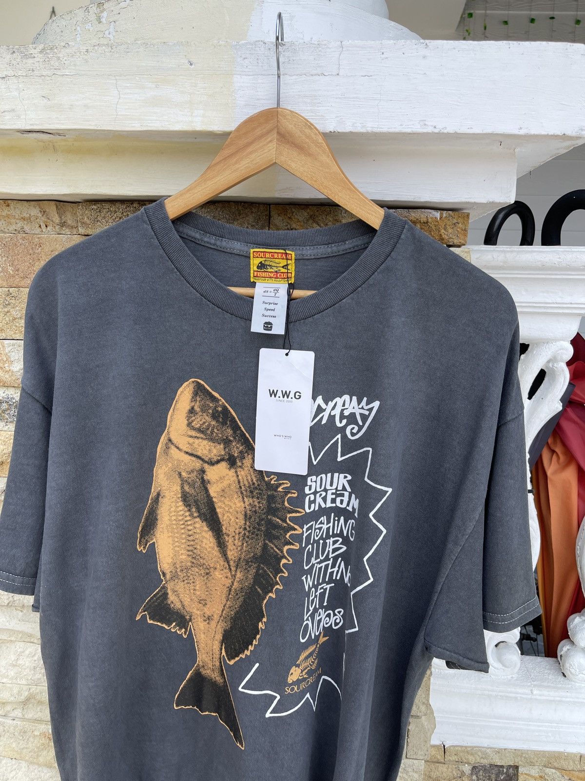 Japanese Brand Rare🔥SOUR CREAM Like Stussy Tee Size US XL / EU 56 / 4 - 4 Thumbnail