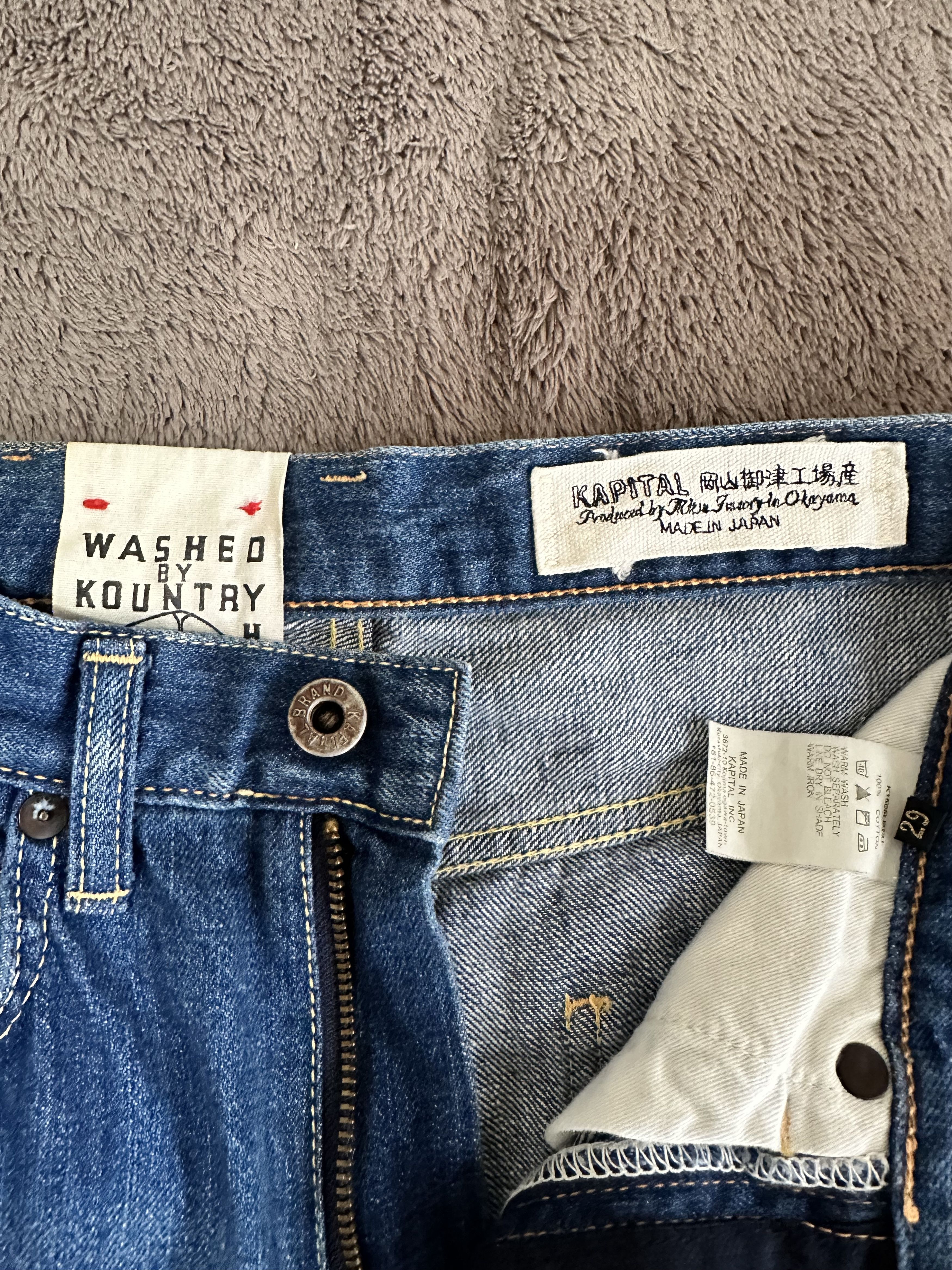 Kapital KAPITAL 14oz Denim 5p Flare Pants Blue Size 29 Size US 29 - 5 Thumbnail