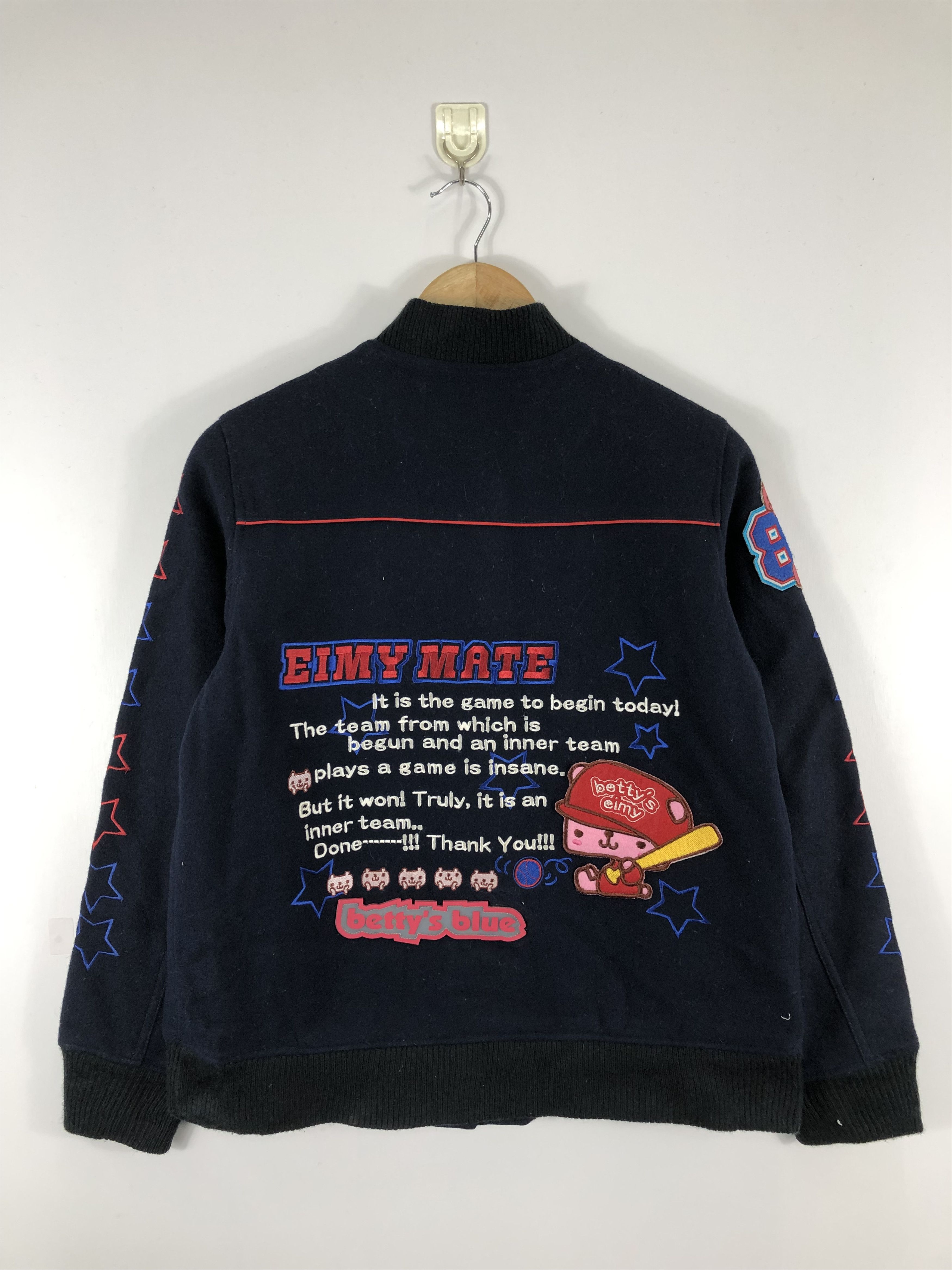 Japanese Brand Vintage 90s Japanese Brand Bettys Varsity Jacket V0280 Size US M / EU 48-50 / 2 - 3 Thumbnail