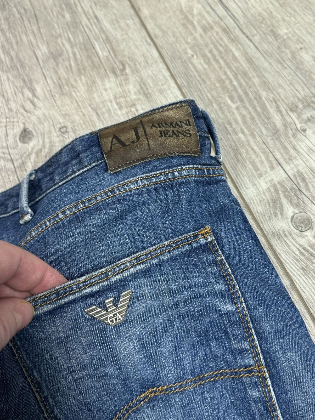 Armani Armani Jeans metal logo luxury Japanese style size 34 Size US 34 / EU 50 - 10 Thumbnail