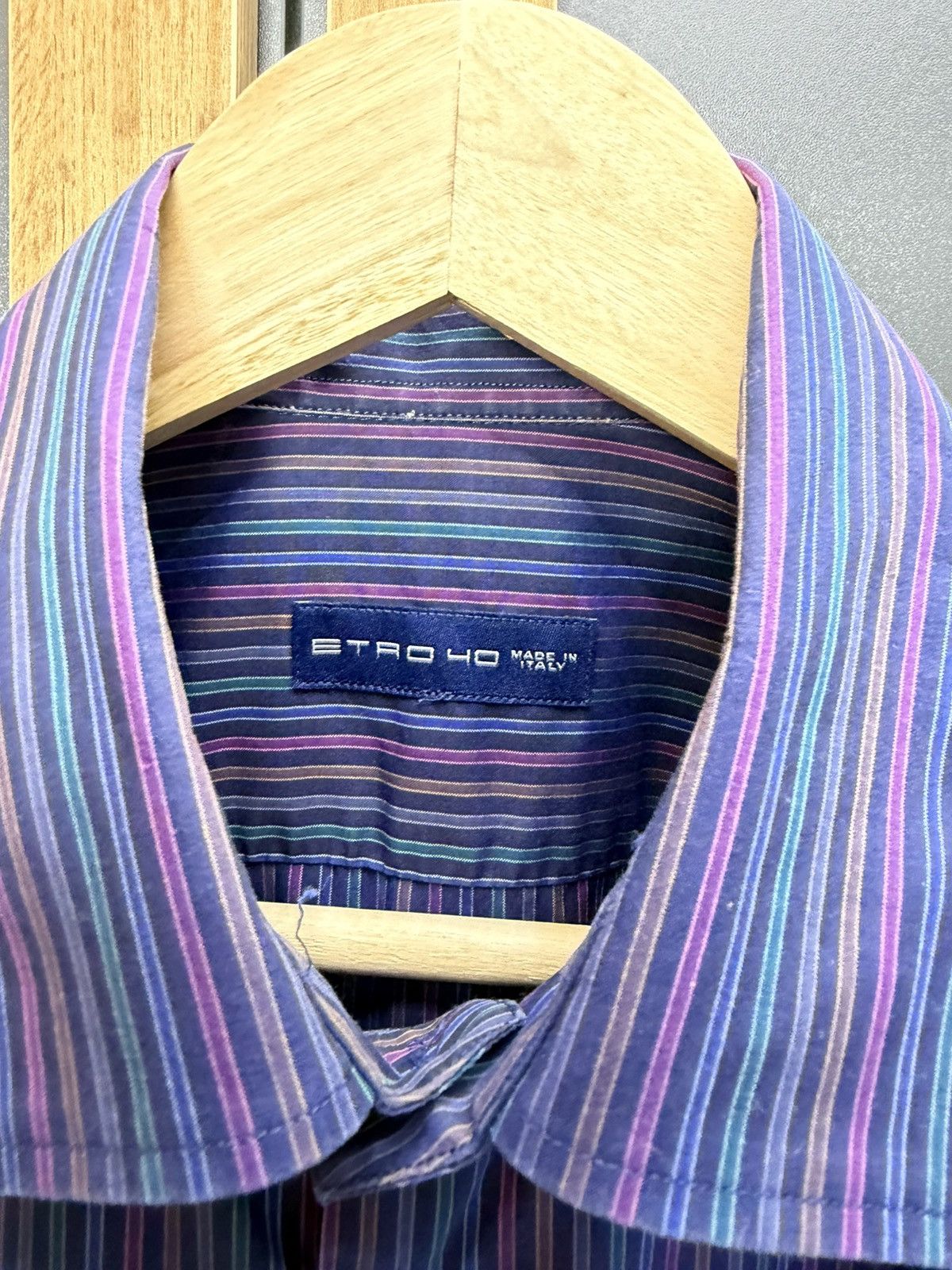 Etro Etro Milano Striped Long Sleeve Short Size 40 Size US M / EU 48-50 / 2 - 3 Thumbnail