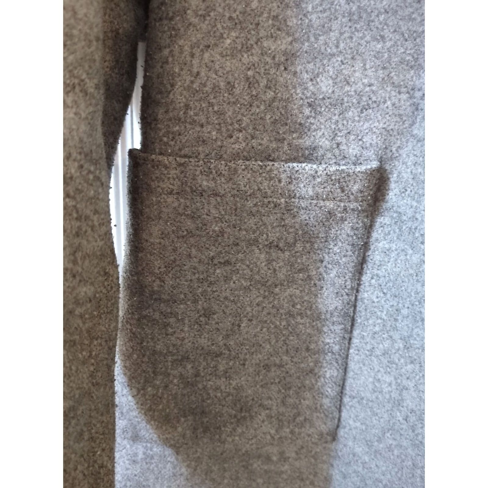 Primark Primark Women's Coat Gray Open Front Overcoat 8 Regular Pockets Winter Polyester Lining Solid Size M / US 6-8 / IT 42-44 - 3 Thumbnail