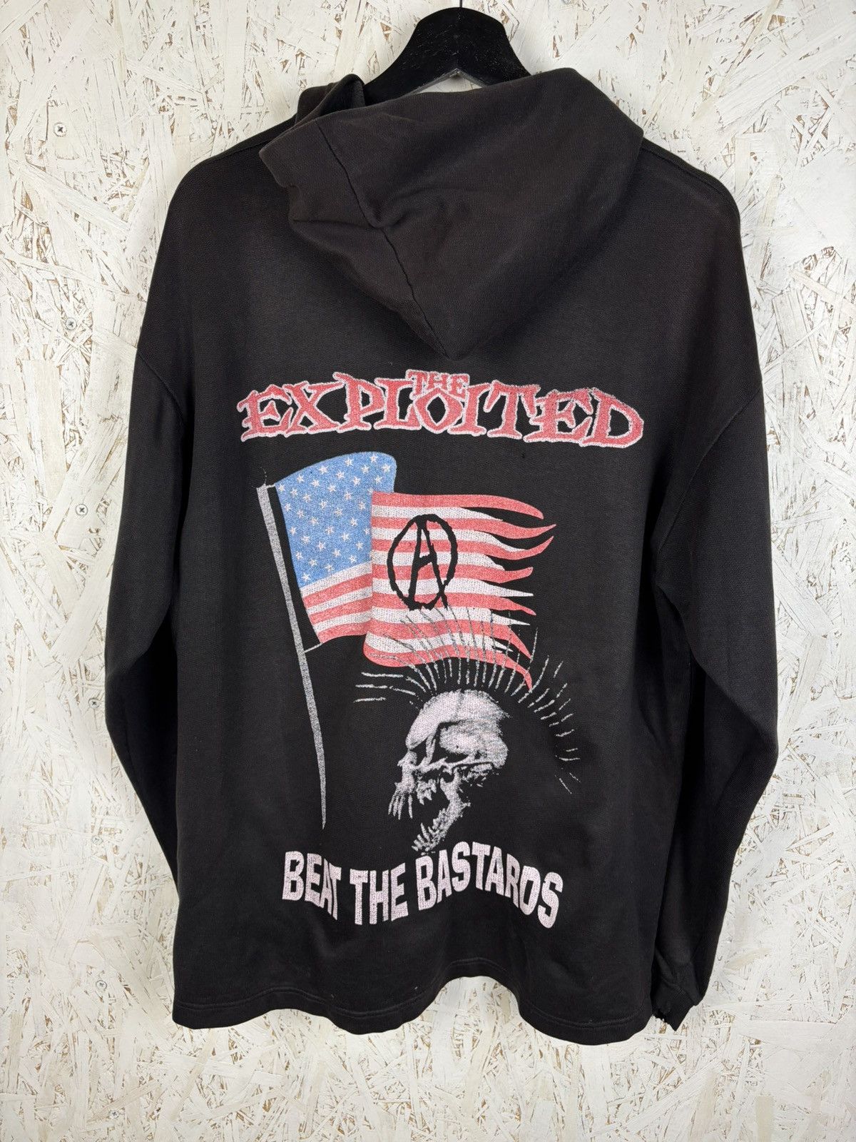 Band Tees Vintage The Exploited Beat The Bastards Punk Band Hoodie Size US L / EU 52-54 / 3 - 9 Thumbnail