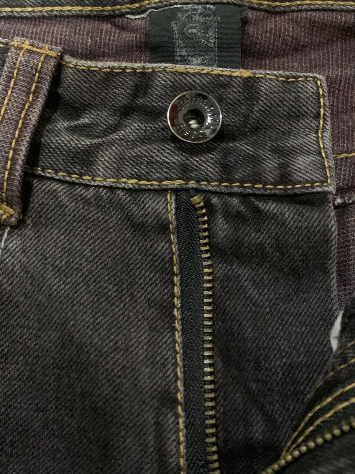 If Six Was Nine × Japanese Brand × Le Grande Bleu (L.G.B.) 🔥Flare🔥 Vintage Semantic Design Bootcut Punk Jeans Size US 30 / EU 46 - 11 Thumbnail