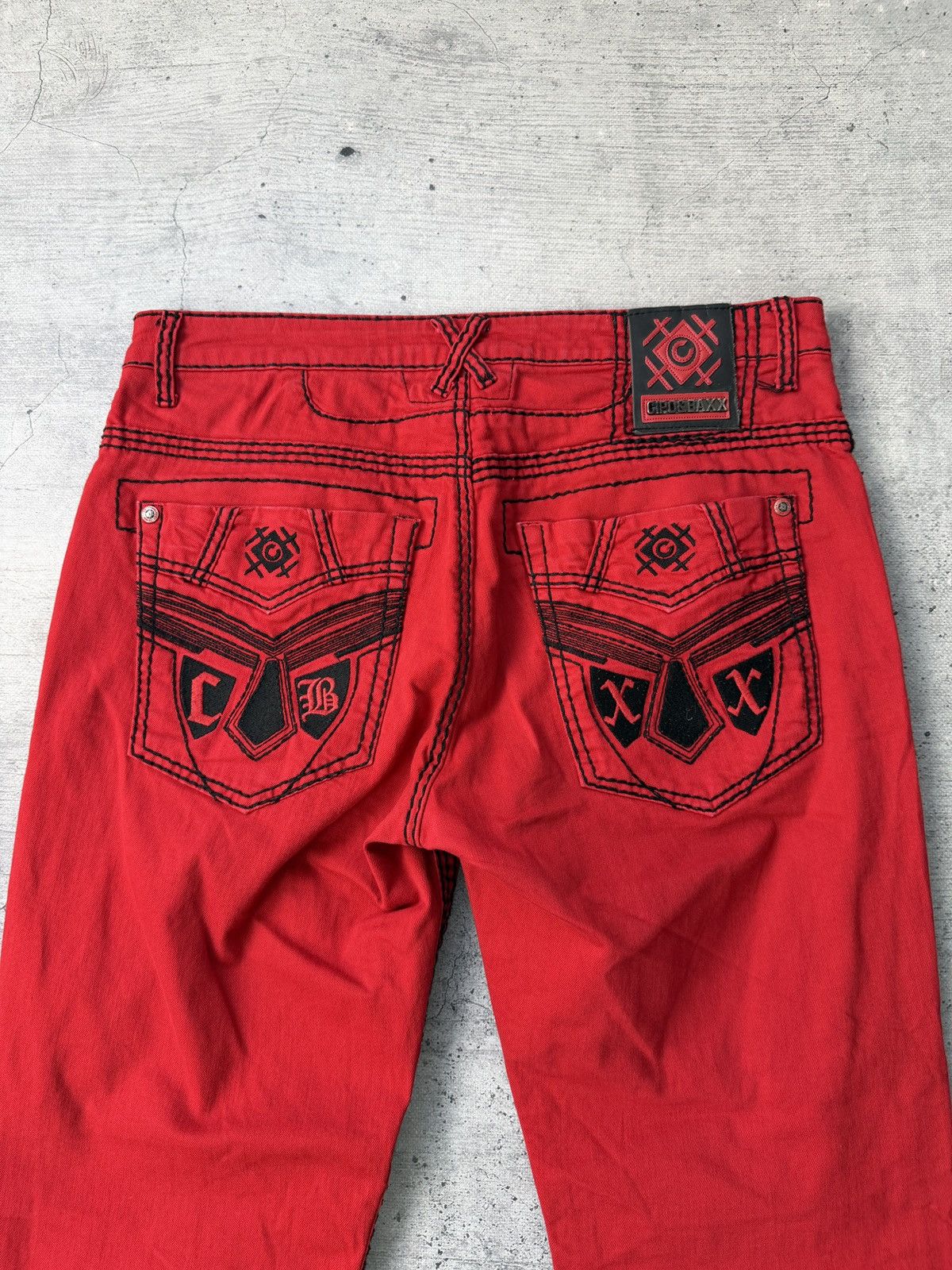 If Six Was Nine Japanese Y2k Cipo Baxx Double Waisted Ripped Faded Y2k Jeans Size US 36 / EU 52 - 2 Thumbnail