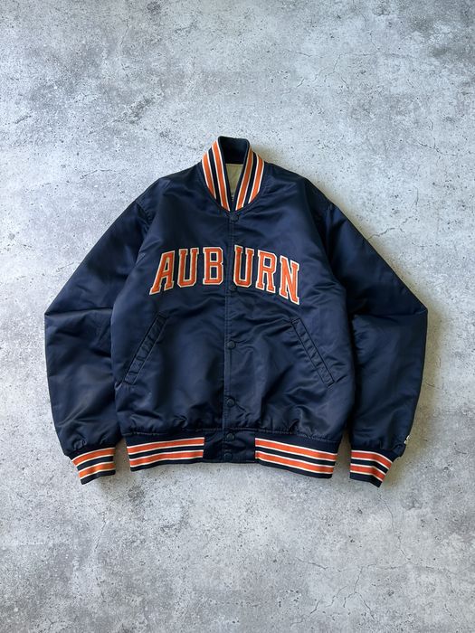 Vintage Vintage 80's Auburn Tigers Satin Starter Bomber Jacket | Grailed