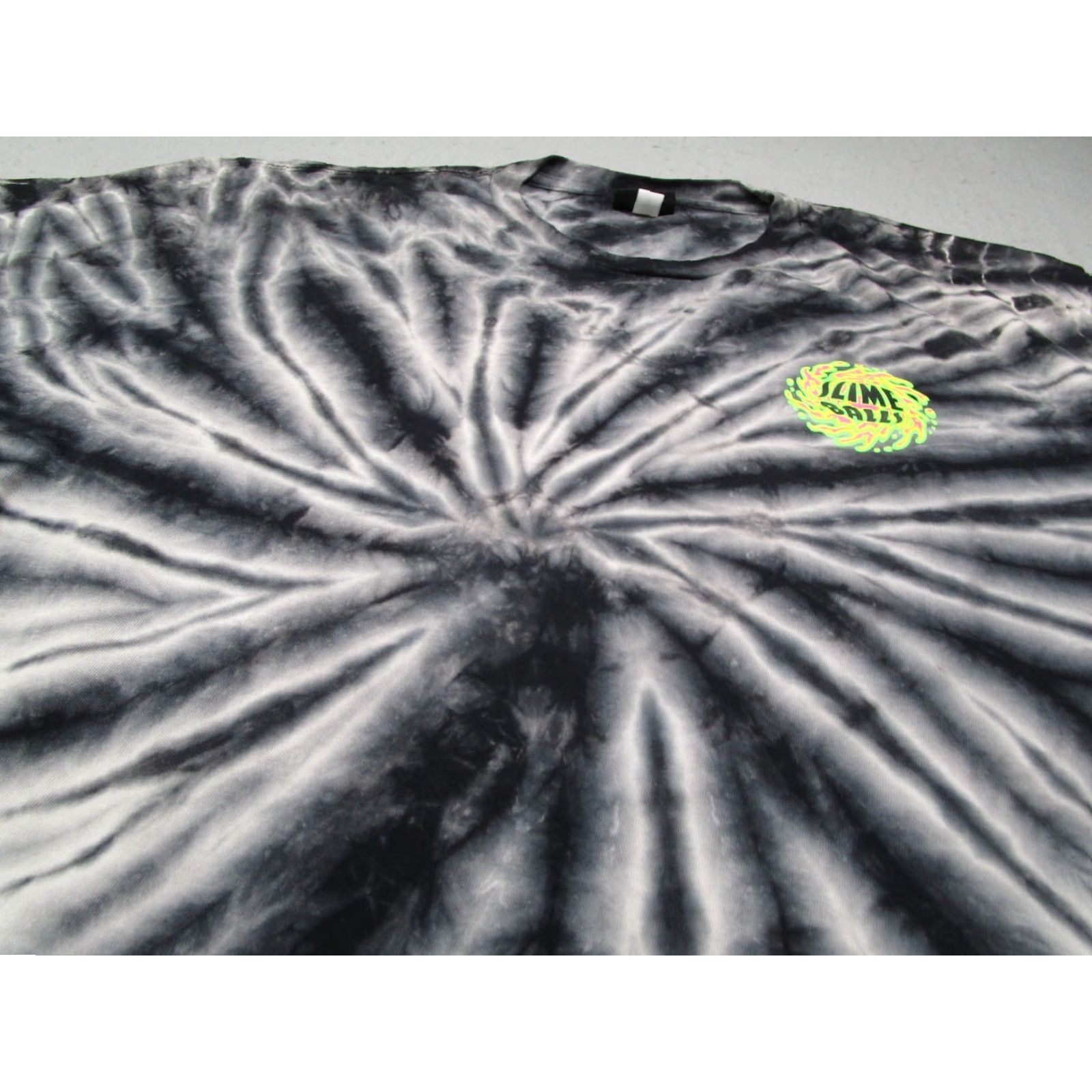 Vintage NHS Shirt Mens XL Gray Tie Dye Short Sleeve Crew Neck Tee - 100% Cotton with SLIME BALLS Graphic - Regular Fit - Vintage? No Size US XL / EU 56 / 4 - 2 Thumbnail