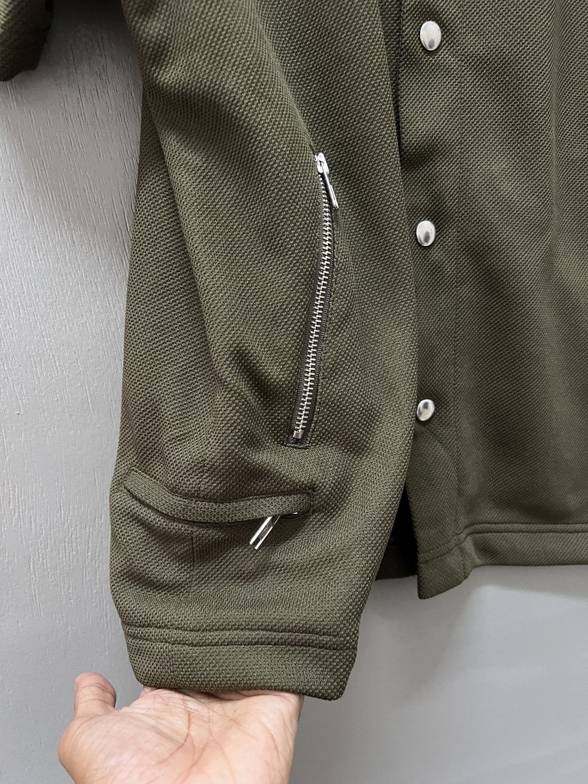 Vintage S Canal Homme Olive Snap Button Shirt