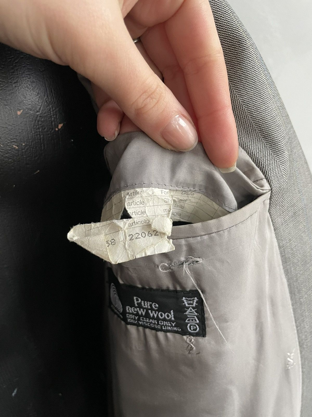 Yves Saint Laurent YSL Grey Oversized Jacket blazer double breasted y2k archive Size US L / EU 52-54 / 3 - 9 Thumbnail