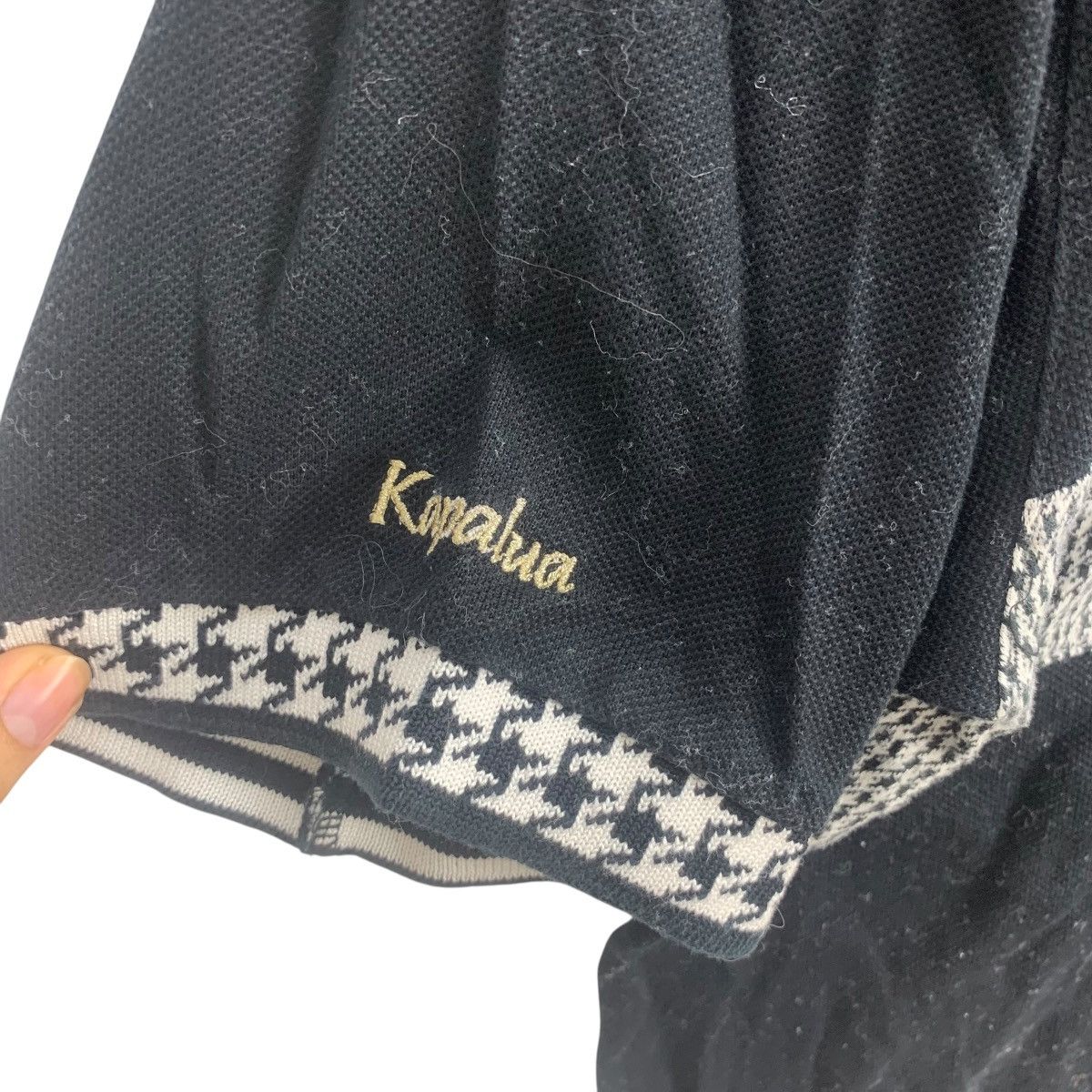 Vintage Vintage KAPALUA HAWAII MAUI Houndstooth Polo Tee Shirt Top Size US L / EU 52-54 / 3 - 8 Thumbnail