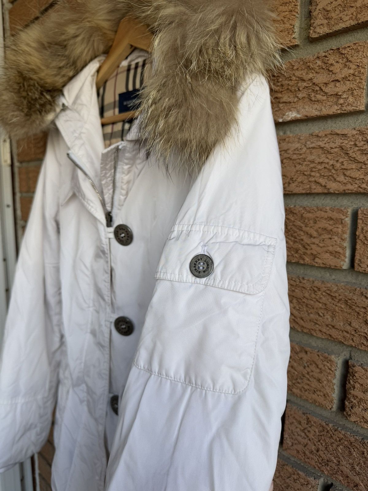 Burberry Burberry White Coat Jacket Women Size S / US 4 / IT 40 - 9 Thumbnail