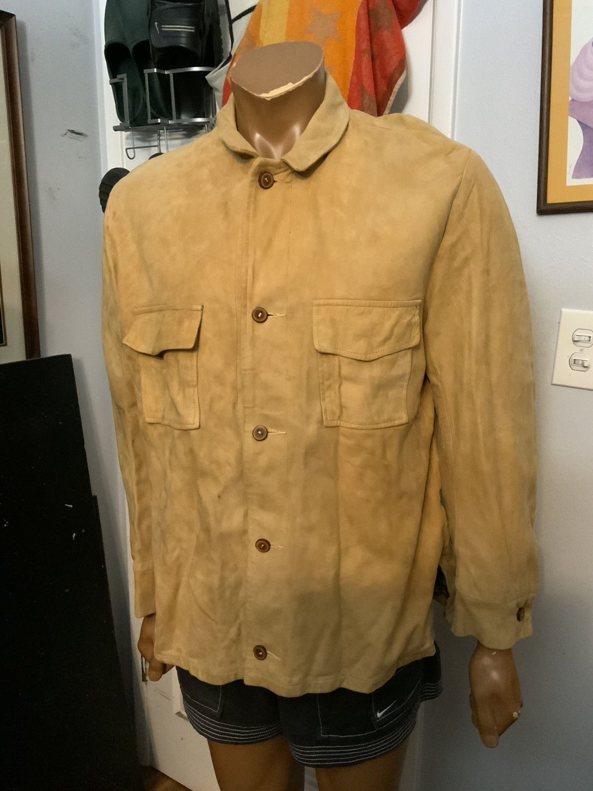 Vintage Vintage 50s 60s Kurland Star Dupont Suede Leather Jacket Size US M / EU 48-50 / 2 - 17 Thumbnail