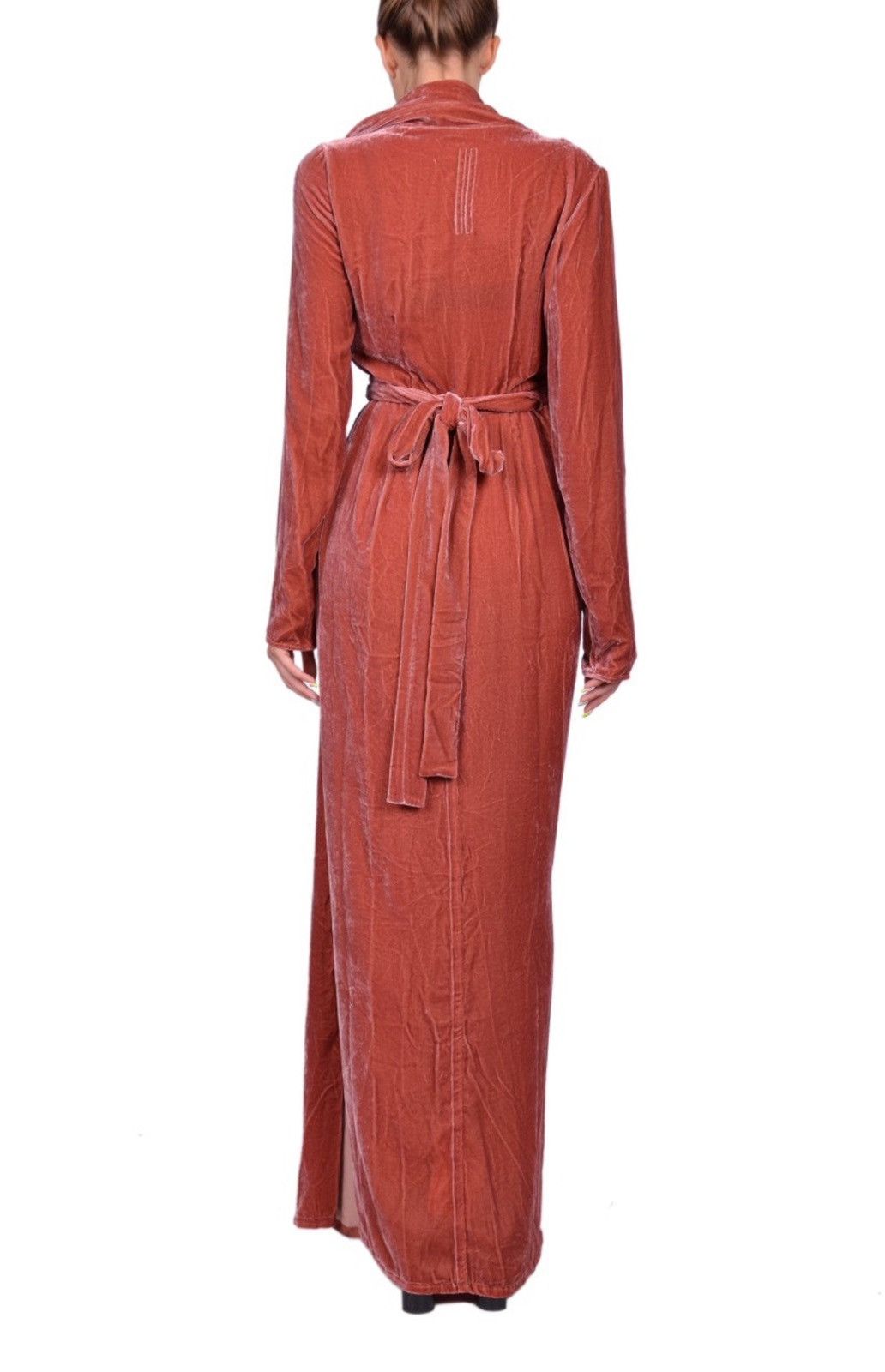Rick Owens Last Size Rick Owens Velvet Wrap Silk Blend Maxi Dress Size M / US 6-8 / IT 42-44 - 4 Thumbnail