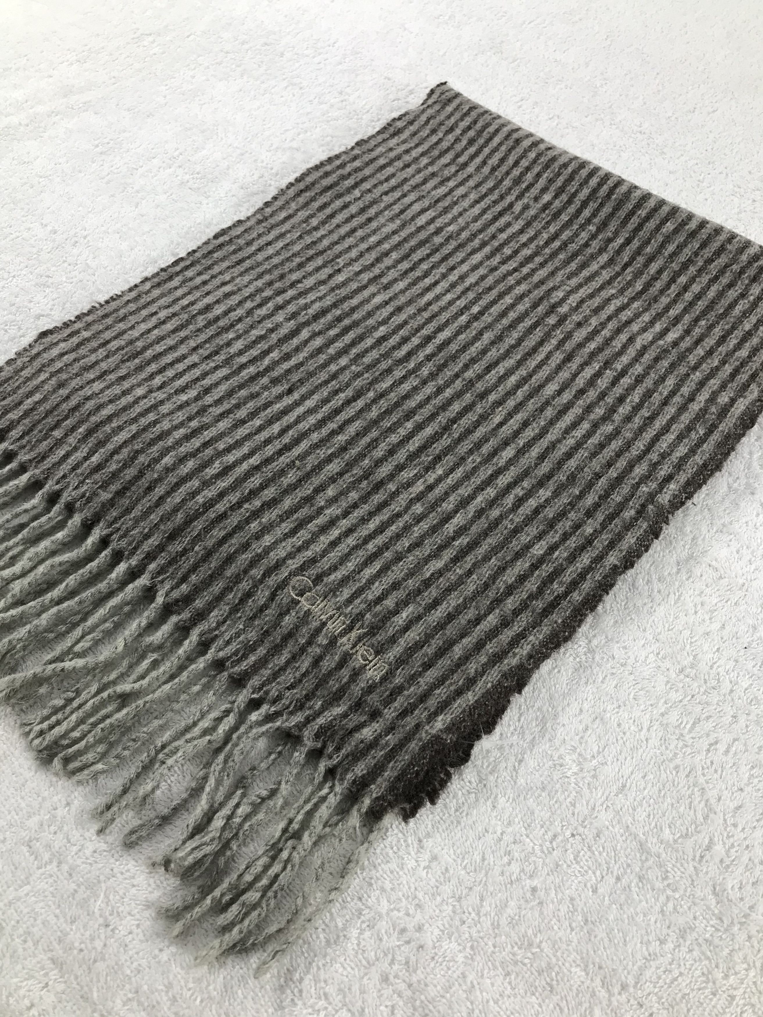 Calvin Klein × Vintage Calvin Klein Scarf / Muffler / Neckwear - WW1267 Size ONE SIZE - 3 Thumbnail