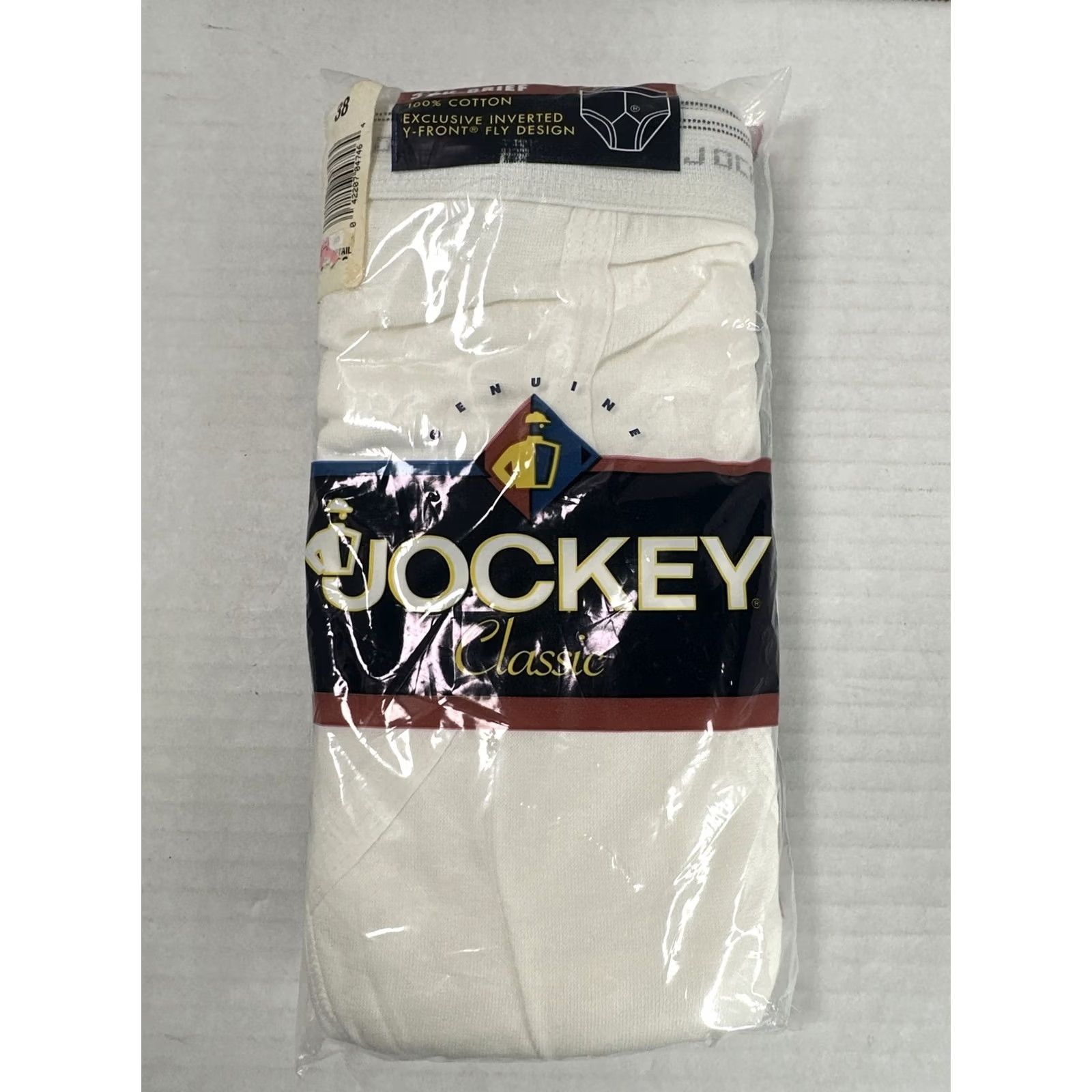 Jockey VINTAGE Jockey Men Briefs 3pk 1996 Sz 38 Y-Front White 90s RARE USA Sealed Underwear Mens Size US 38 / EU 54 - 4 Thumbnail