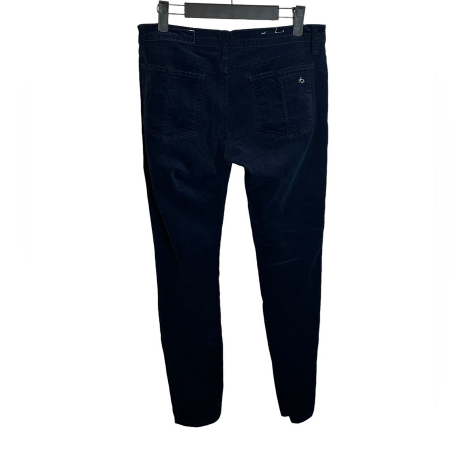 Rag & Bone Rag & Bone Midnight Navy Velour Legging Pants Size 29" - 2 Thumbnail