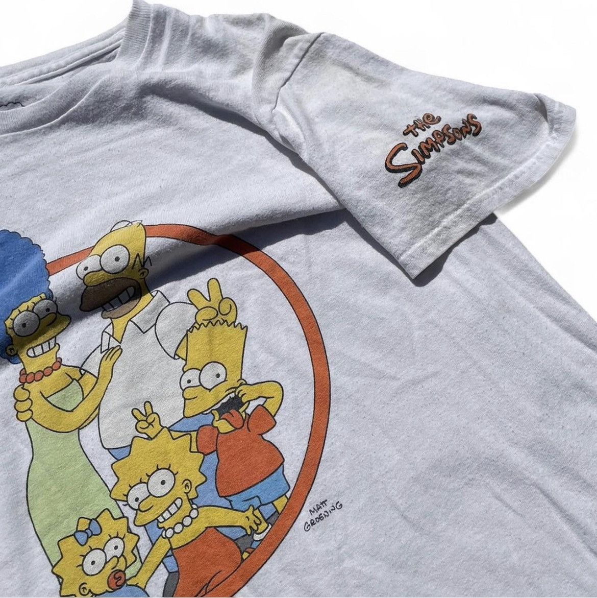 Vintage Vintage Single Stitch “The Simpsons” family white tee Size S / US 4 / IT 40 - 3 Thumbnail