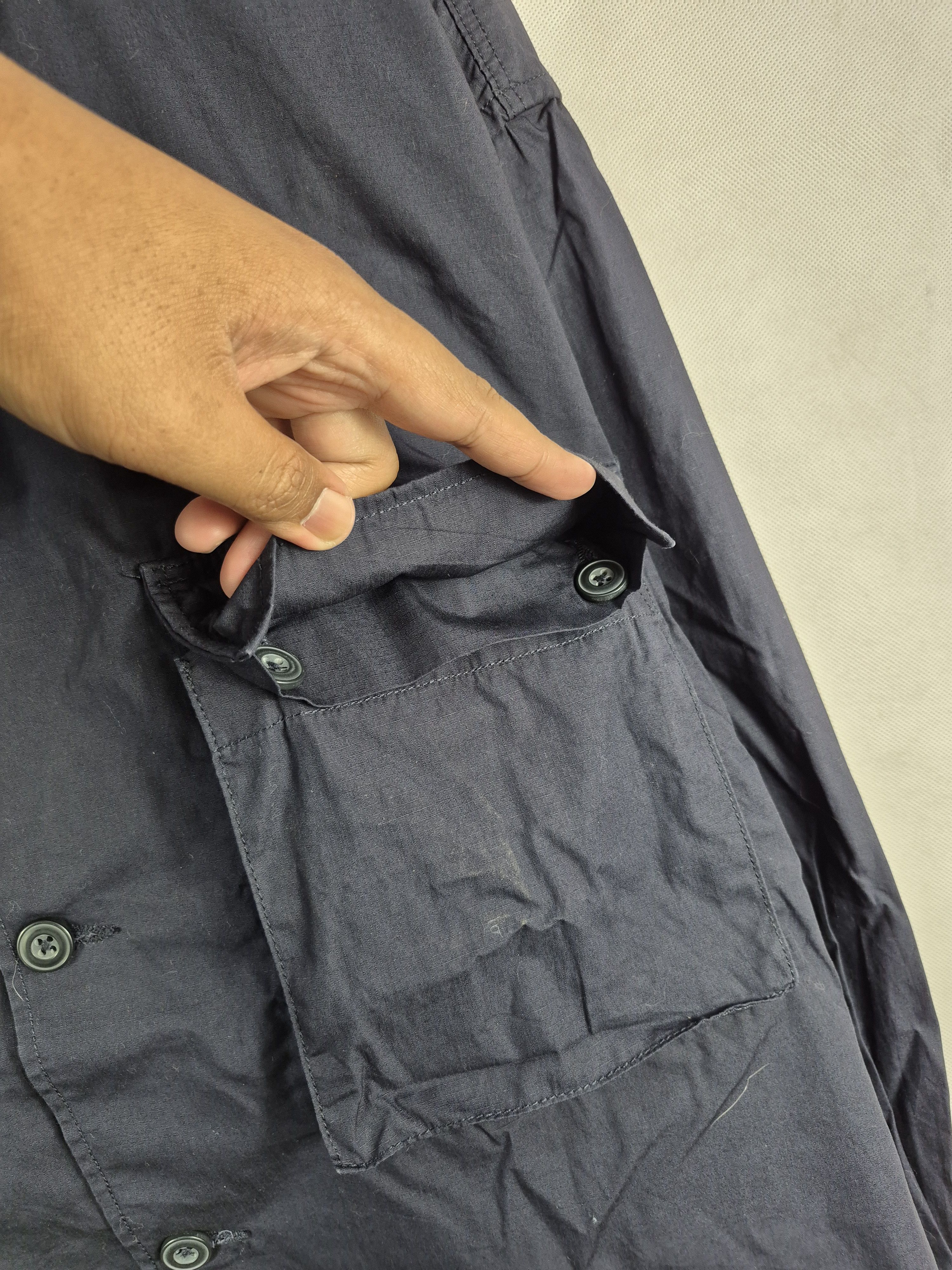GU 🔥 GU Vintage Style Navy Workwear Utility Jacket Size US XL / EU 56 / 4 - 4 Thumbnail