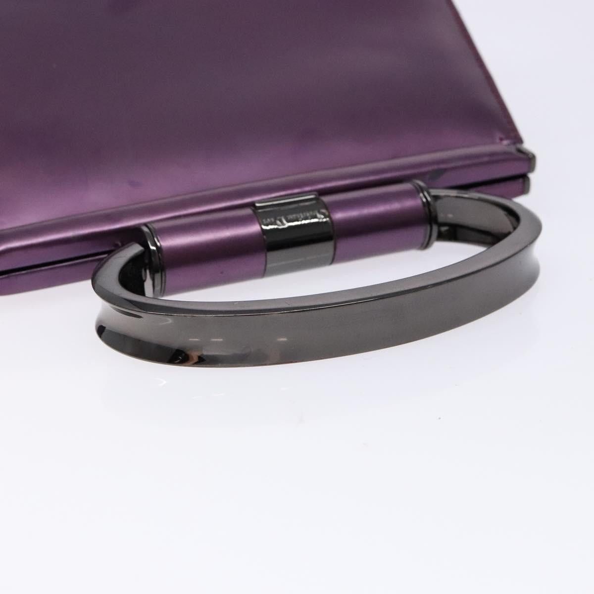 Dior DIOR Hand Bag Patent Leather Purple Size ONE SIZE - 7 Thumbnail