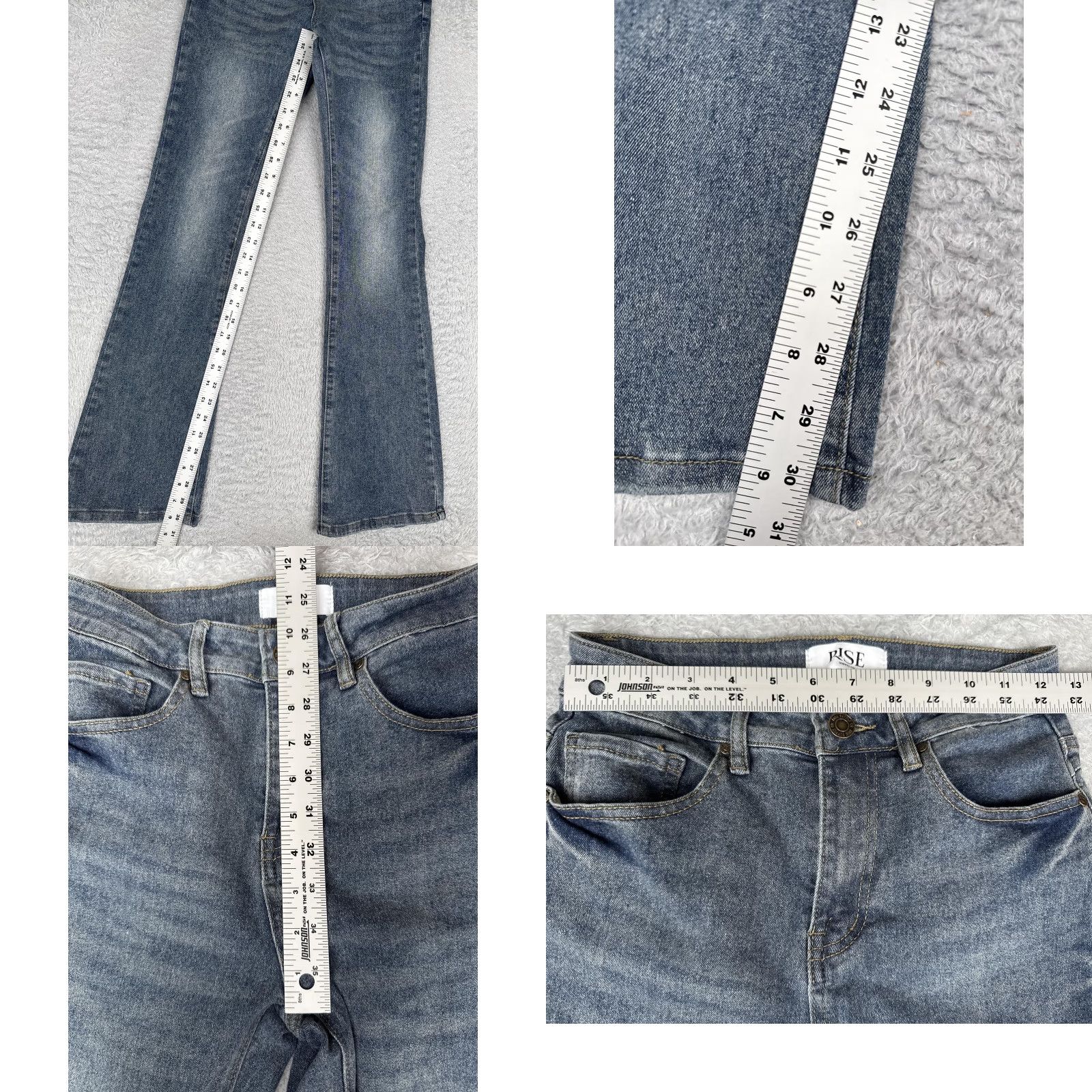 Vintage Rise Supply Co Jeans Juniors 1 Blue High Rise Bootcut Stretch Denim Cotton 30x29 Regular Inseam 31 Vintage No 5-Pocket Womens Bohemian Size 25" / US 0 / IT 36 - 8 Thumbnail