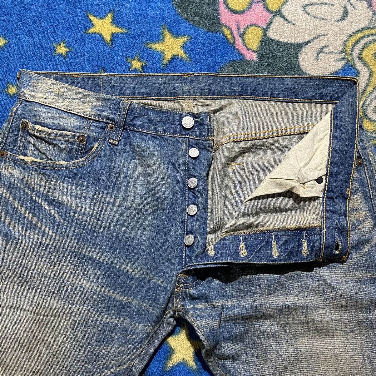 Levi's Vintage Levi’s 501 Distressed Ripped Jeans Size US 36 / EU 52 - 4 Thumbnail